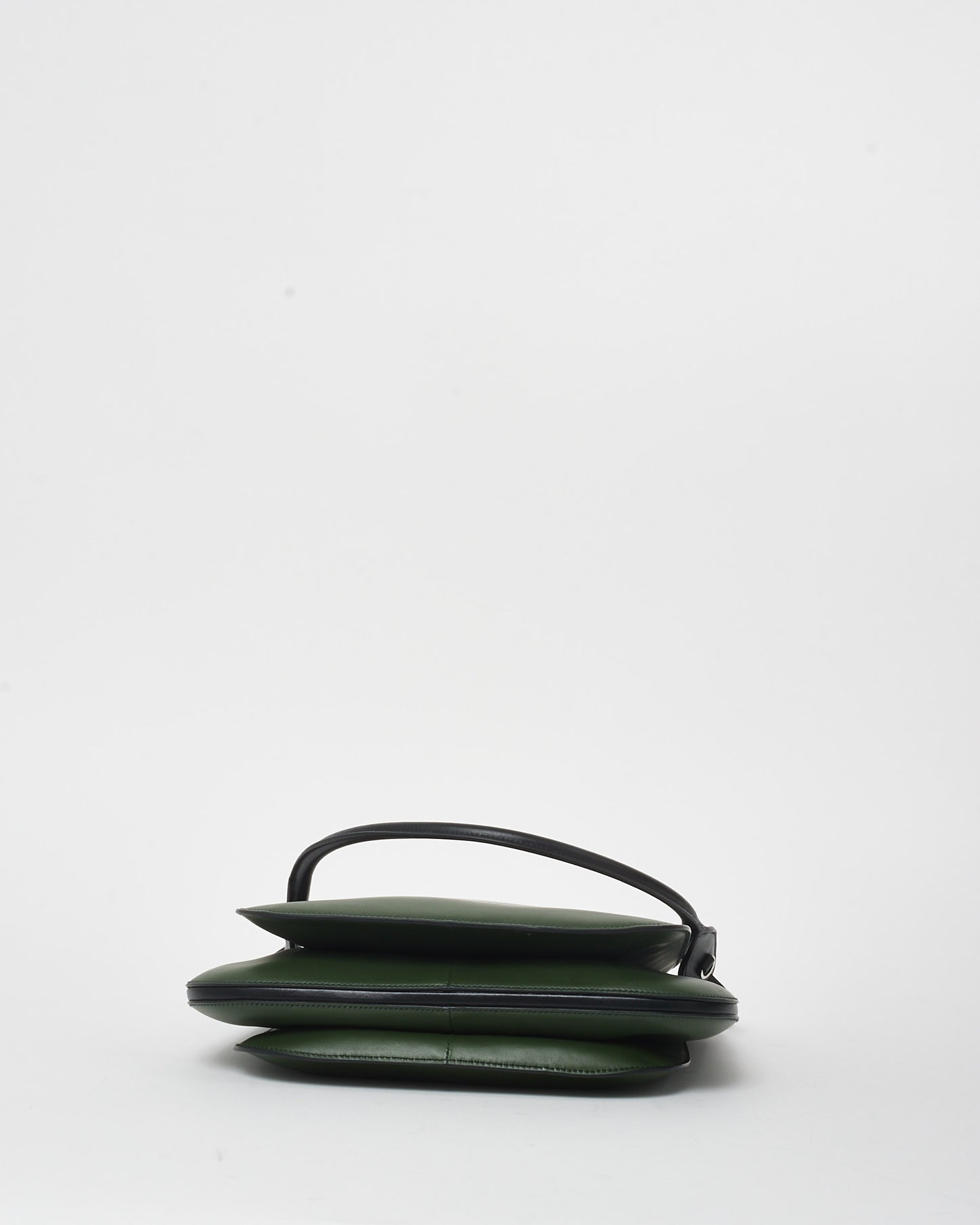 Prada Forest Green Leather Margit Shoulder Bag