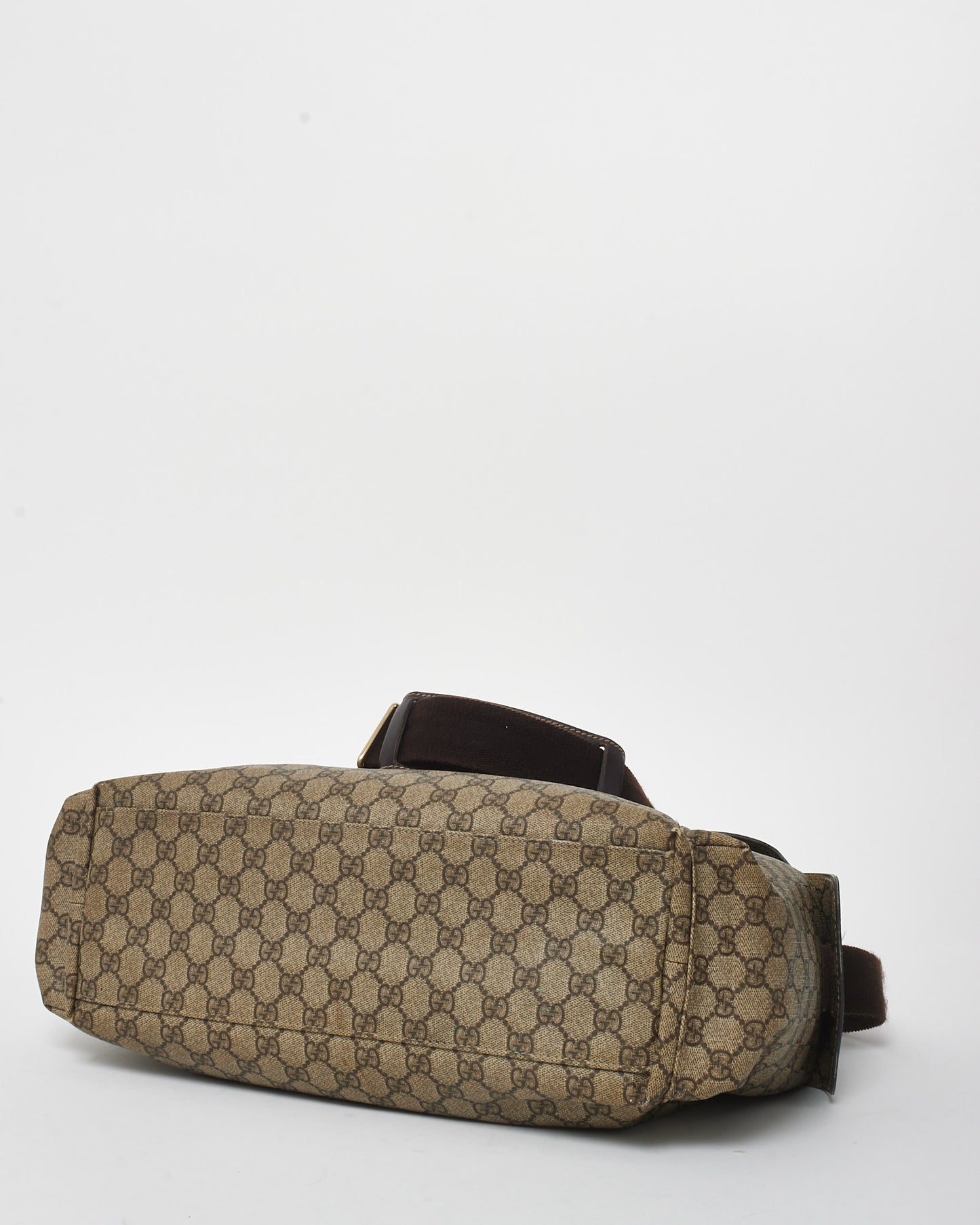 Gucci Brown Monogram Coated Canvas GG Supreme Diaper Bag