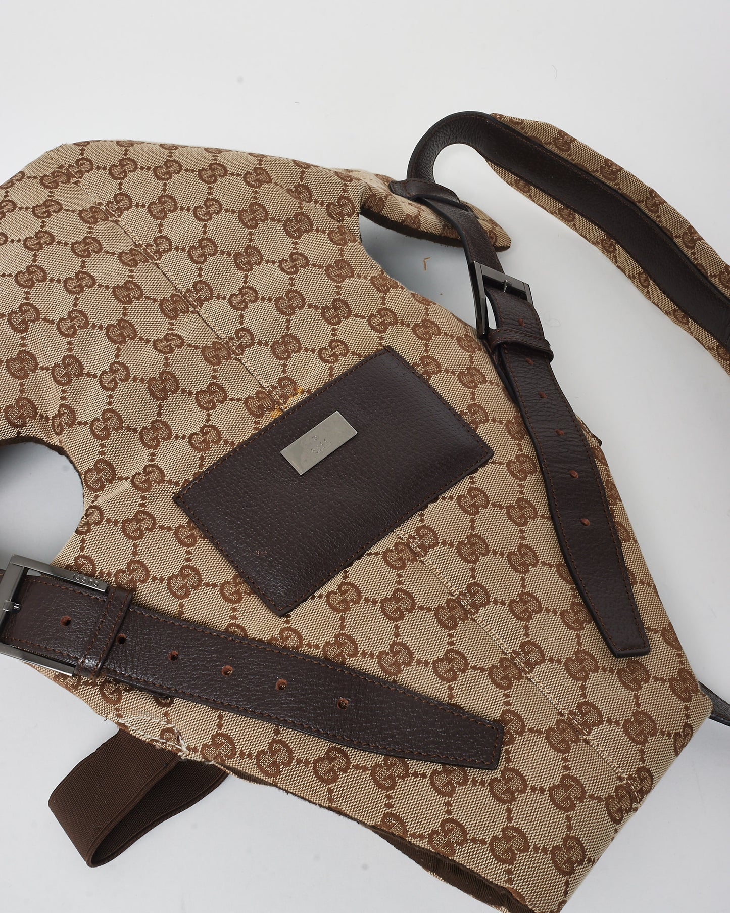 Gucci Brown GG Monogram Canvas Baby Carrier