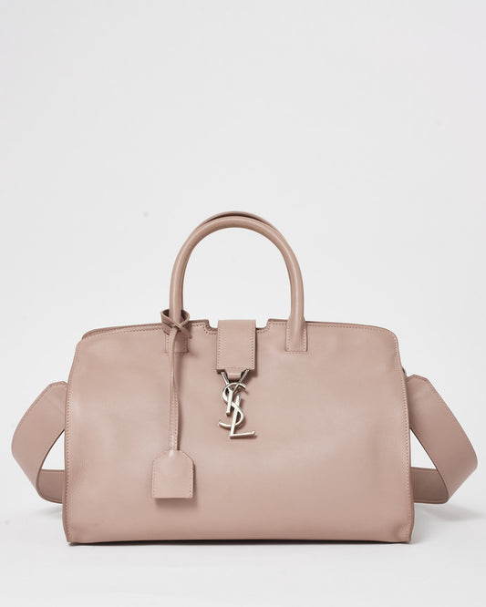 Saint Laurent Dusty Pink Leather Downtown Cabas Bag