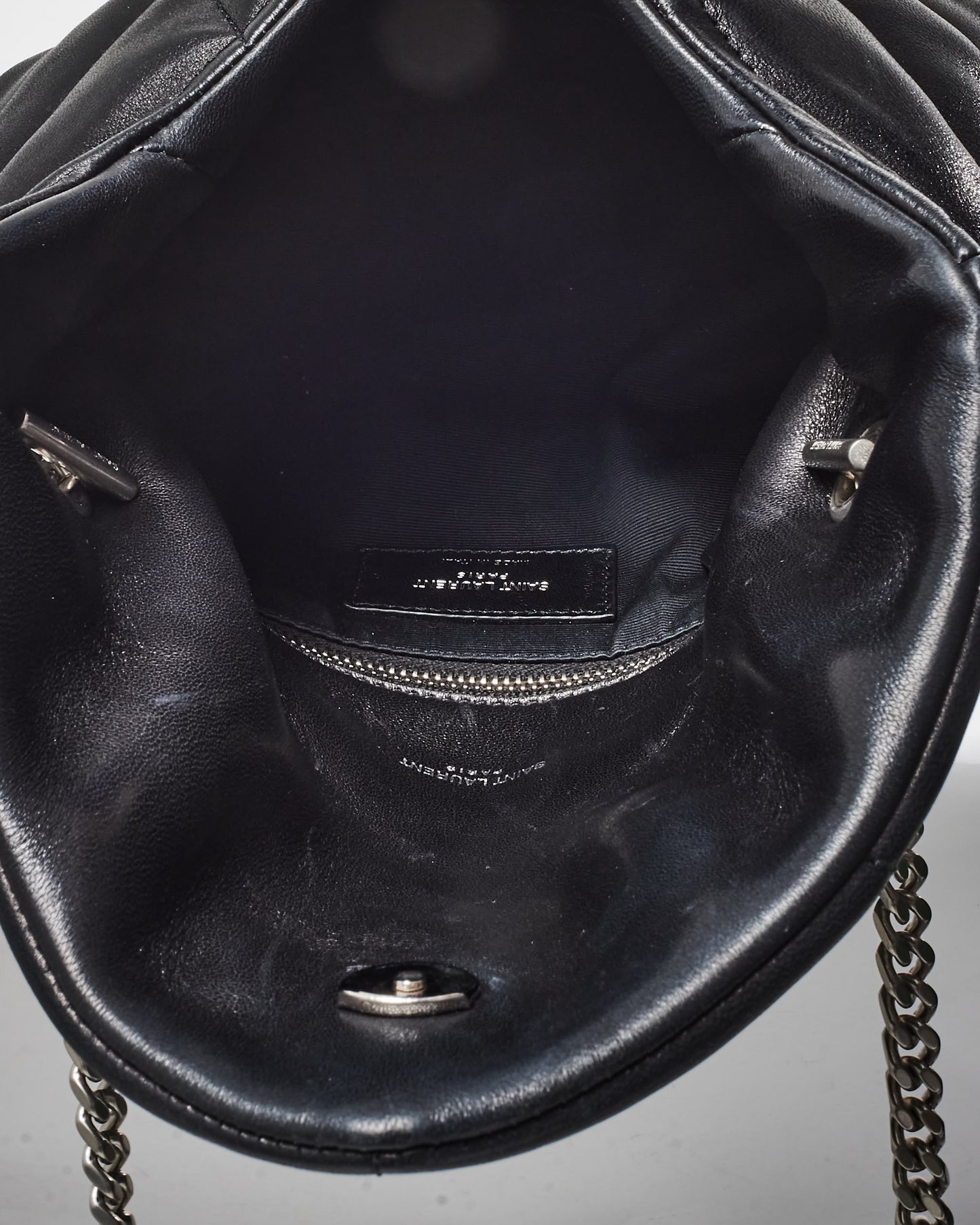 Saint Laurent Black Nappa Leather Toy Puffer Shoulder Bag