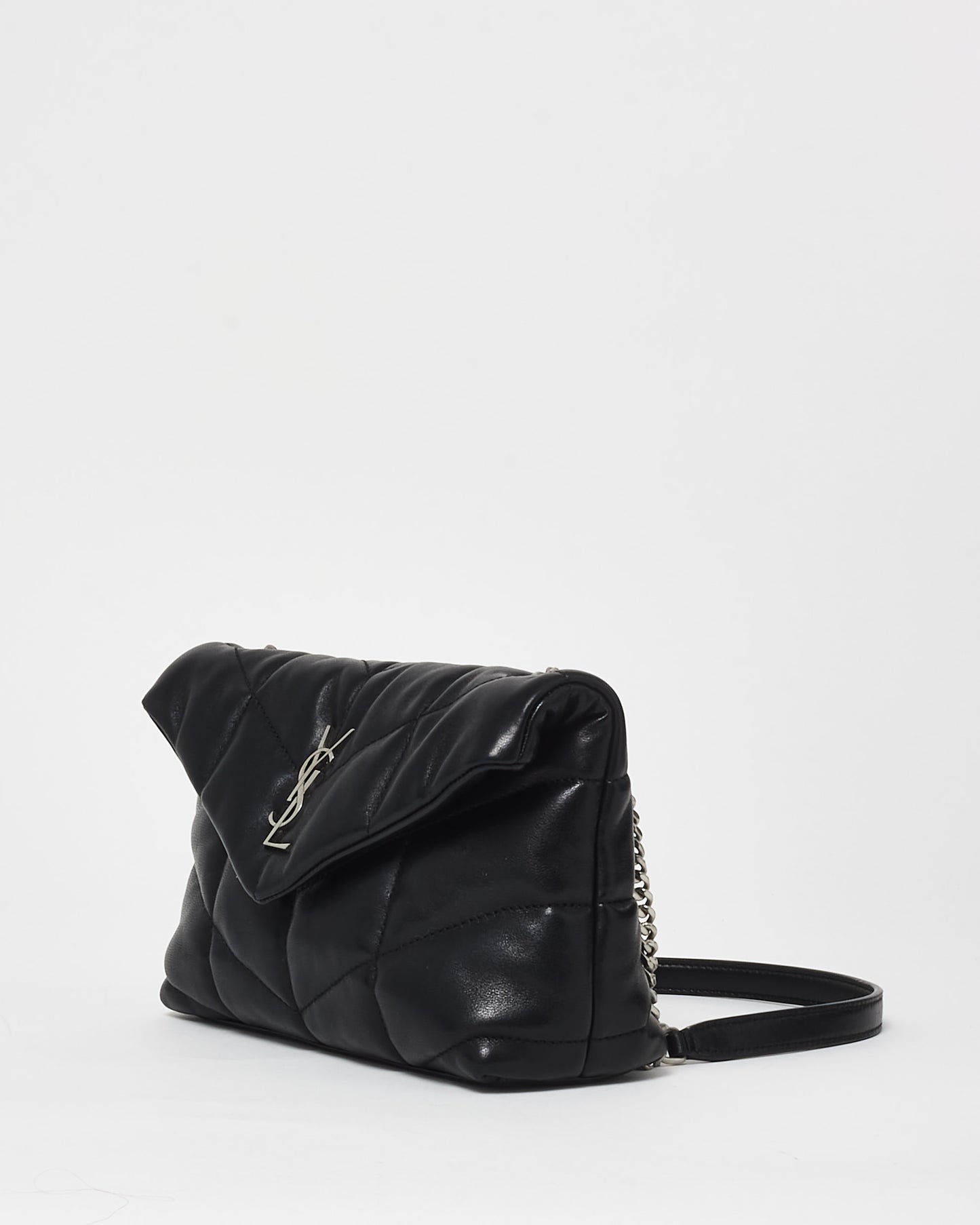 Saint Laurent Black Nappa Leather Toy Puffer Shoulder Bag