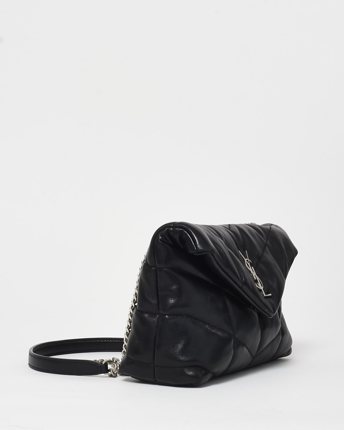 Saint Laurent Black Nappa Leather Toy Puffer Shoulder Bag