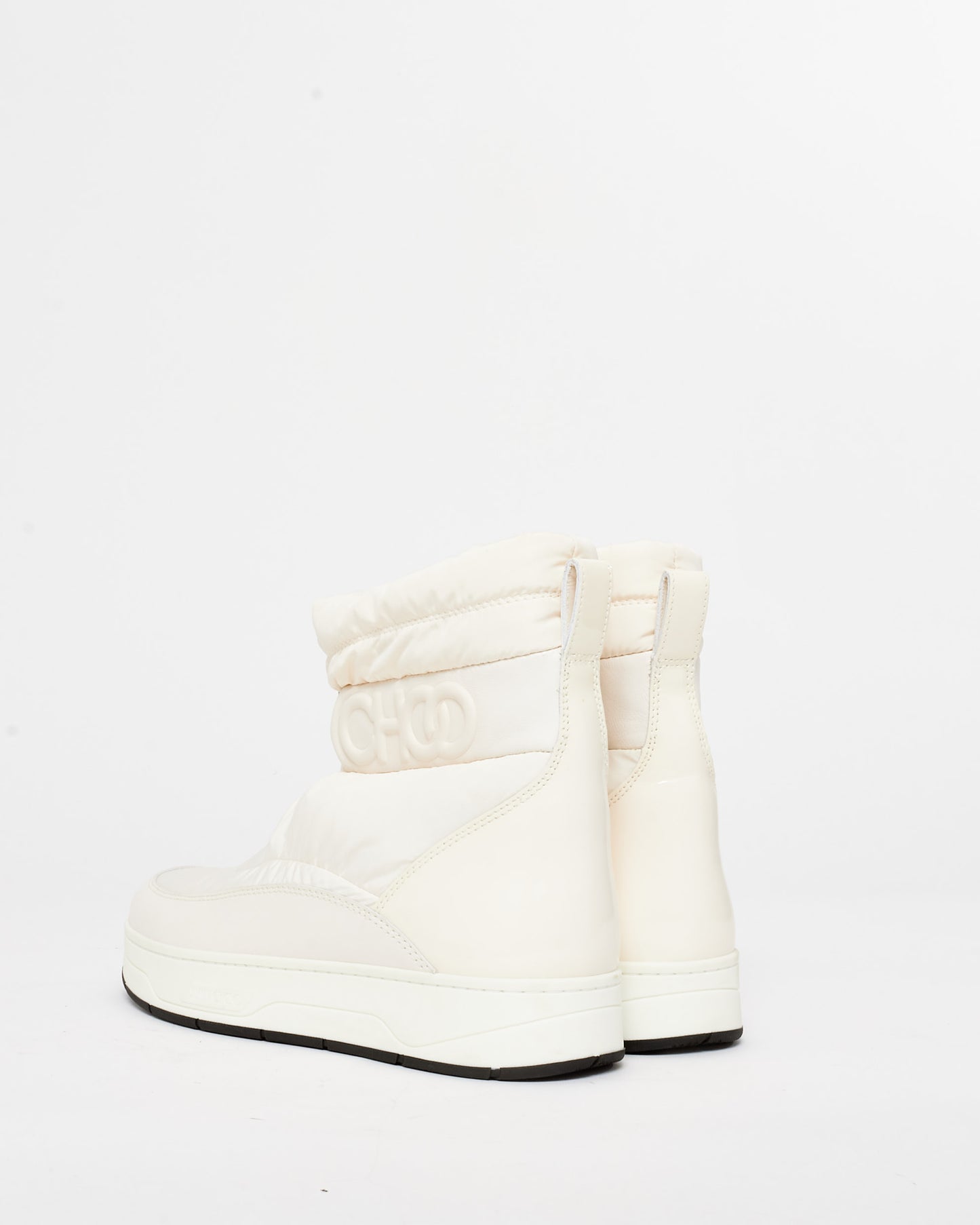 Jimmy Choo White Puffer Winter Boots - 41