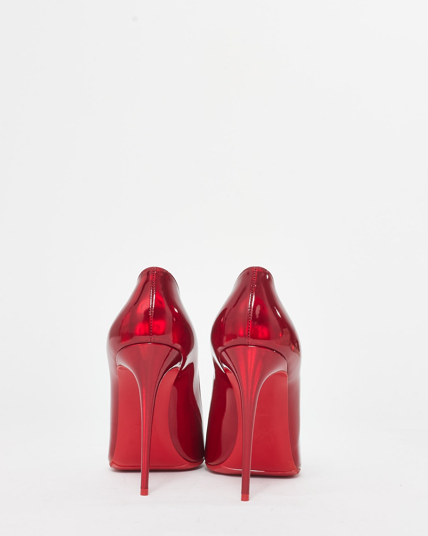 Christian Louboutin Red Glossy Leather So Kate Pumps - 41