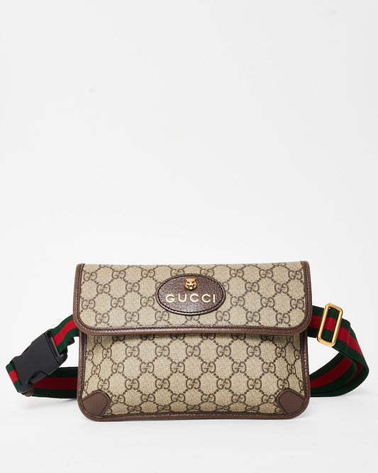 Gucci Monogram Coated Canvas GG Supreme Belt Bag