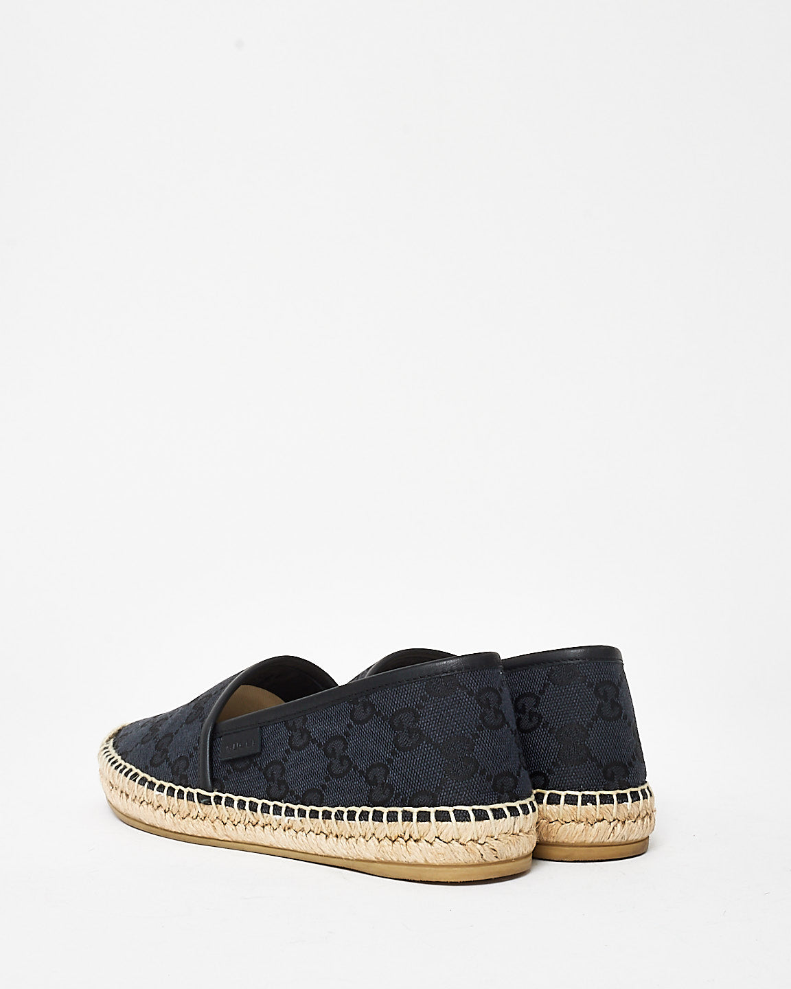 Gucci Black Monogram Canvas Espadrilles - 35