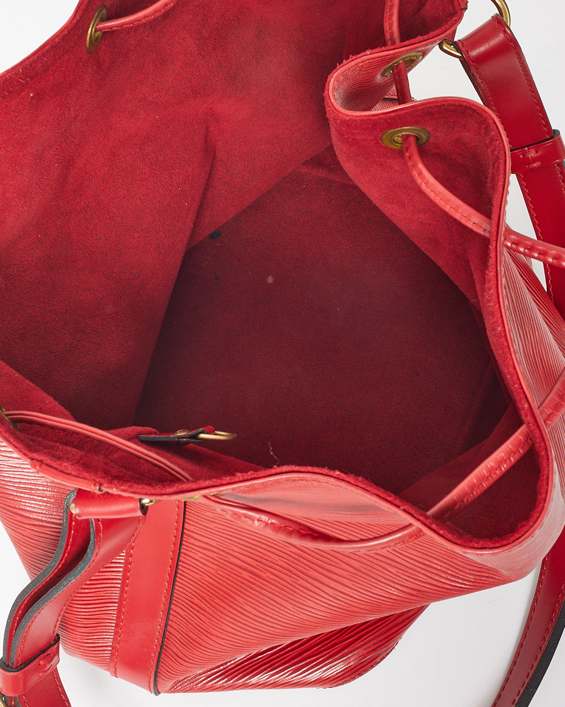 Louis Vuitton Red Epi Leather Noé Bucket Bag