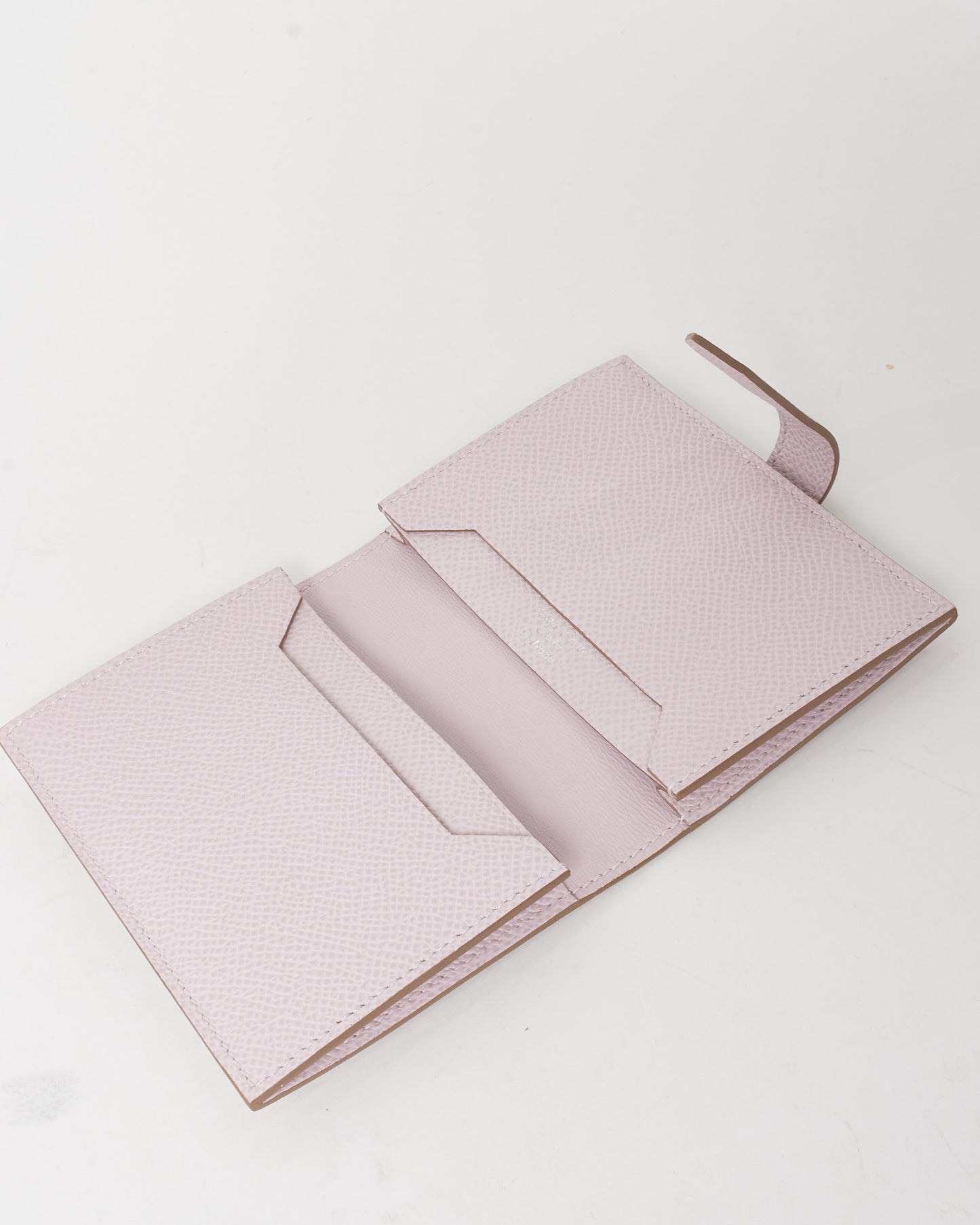 Hermès Mauve Pâle Epsom Leather Bearn Card Case