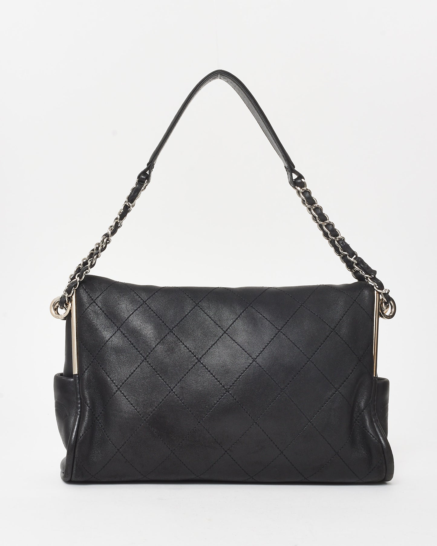 Chanel Black Quilted Lambskin Ultimate Soft Medium Hobo Shoulder Bag