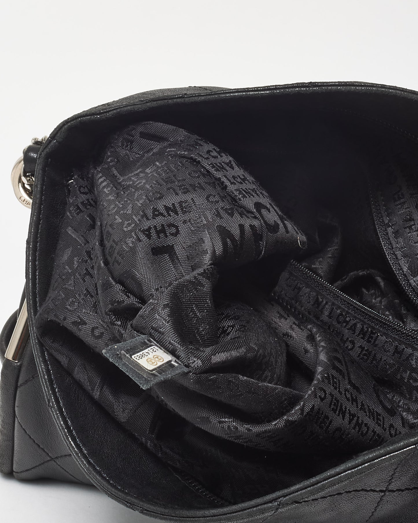 Chanel Black Quilted Lambskin Ultimate Soft Medium Hobo Shoulder Bag