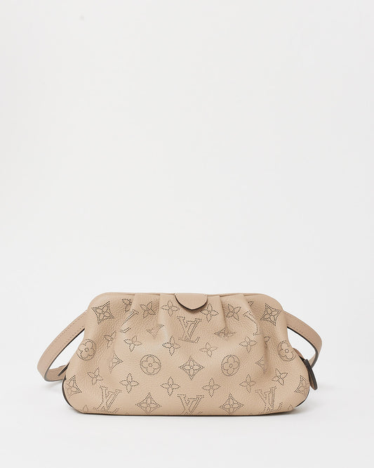 Louis Vuitton Taupe Mahina Leather Mini Scalia Pouch