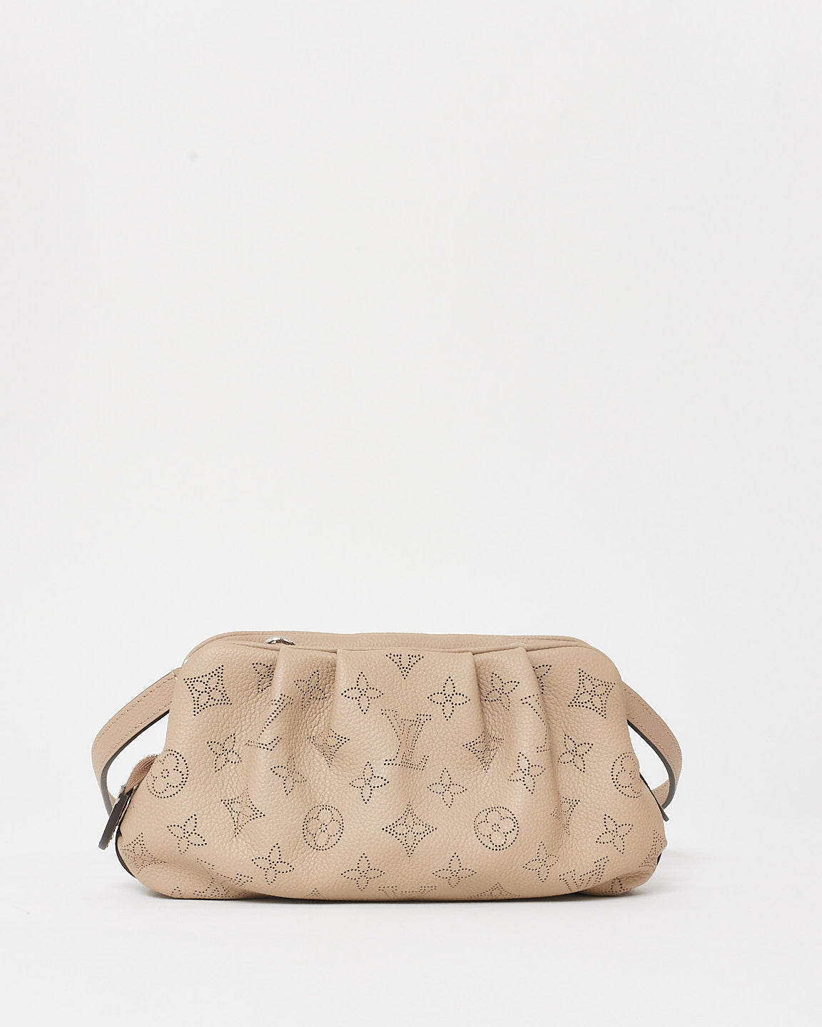 Louis Vuitton Taupe Mahina Leather Mini Scalia Pouch