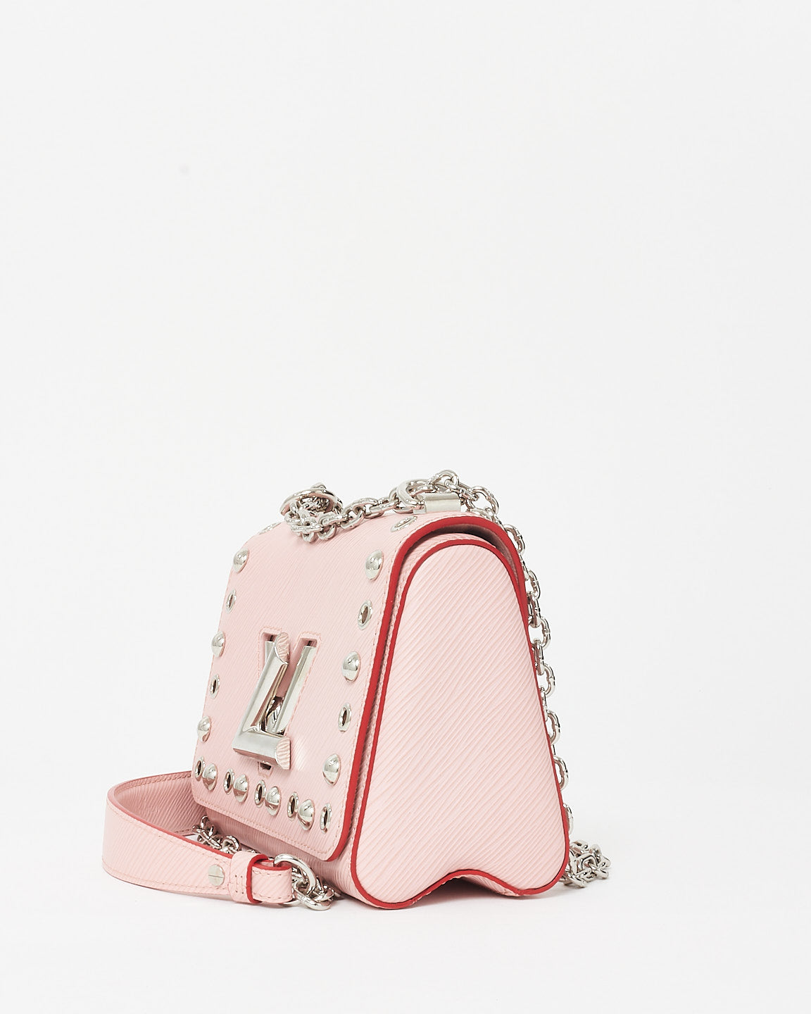 Louis Vuitton Pink Epi Leather Studded Twist Crossbody Bag