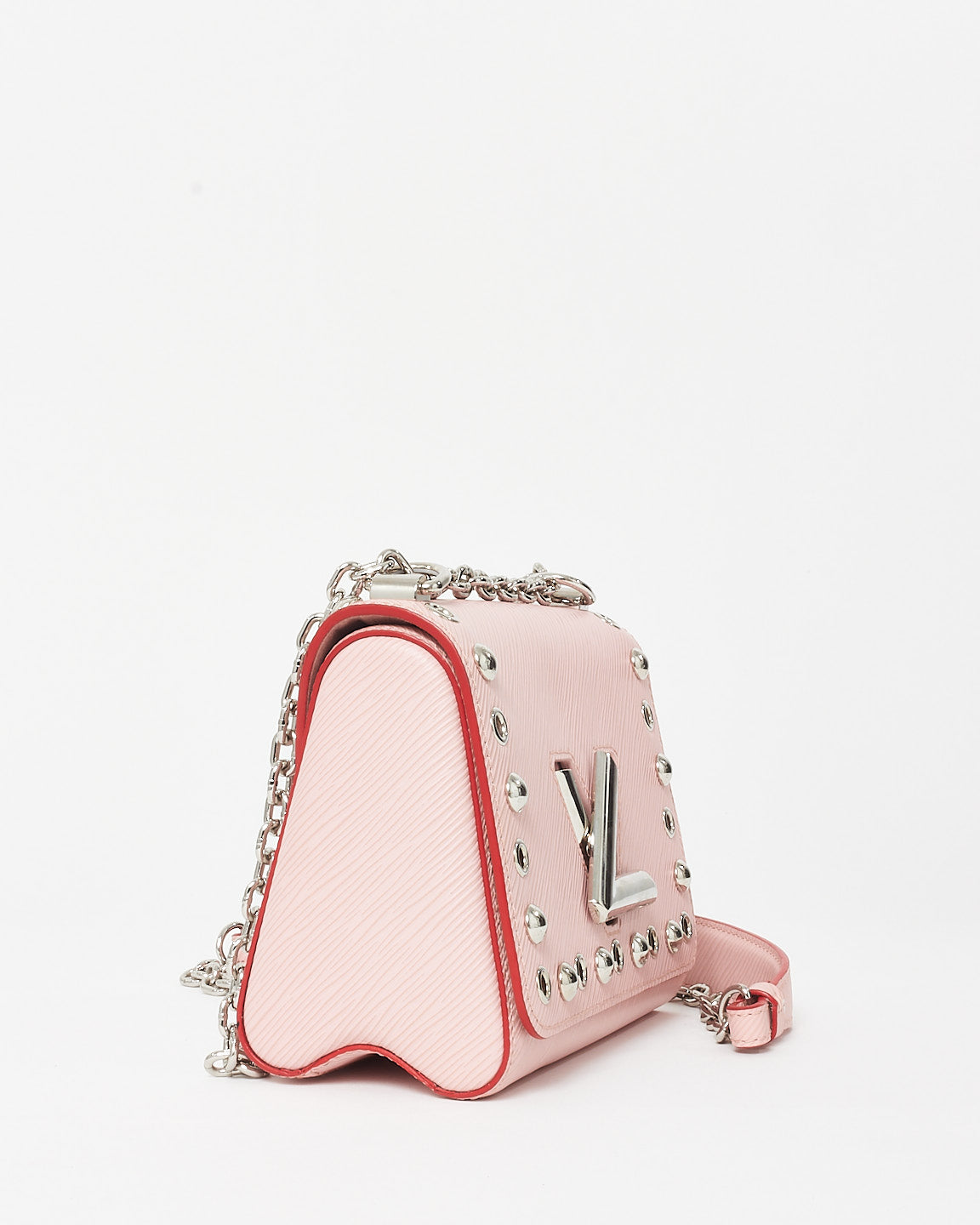 Louis Vuitton Pink Epi Leather Studded Twist Crossbody Bag