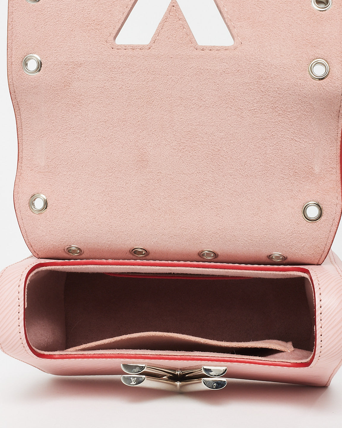 Louis Vuitton Pink Epi Leather Studded Twist Crossbody Bag