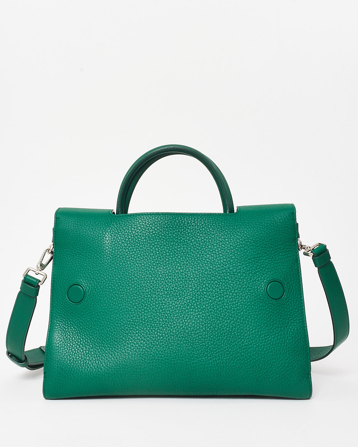 Dior Dark Green Leather Diorever Medium Flap Bag