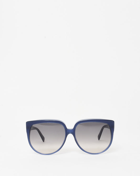 Celine Blue Acetate Oversized Round Sunglasses