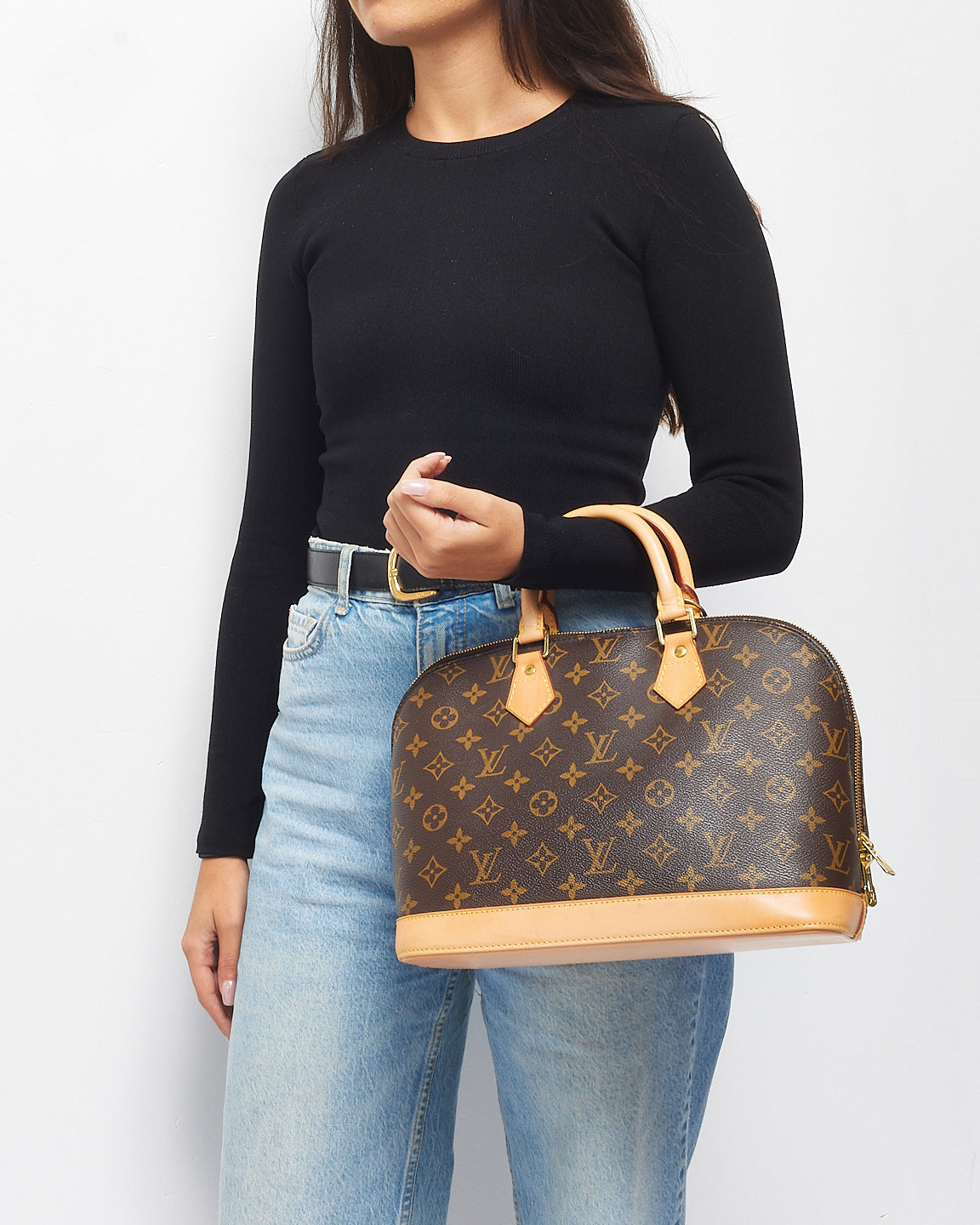 Louis Vuitton Monogram Coated Canvas Alma PM Bag