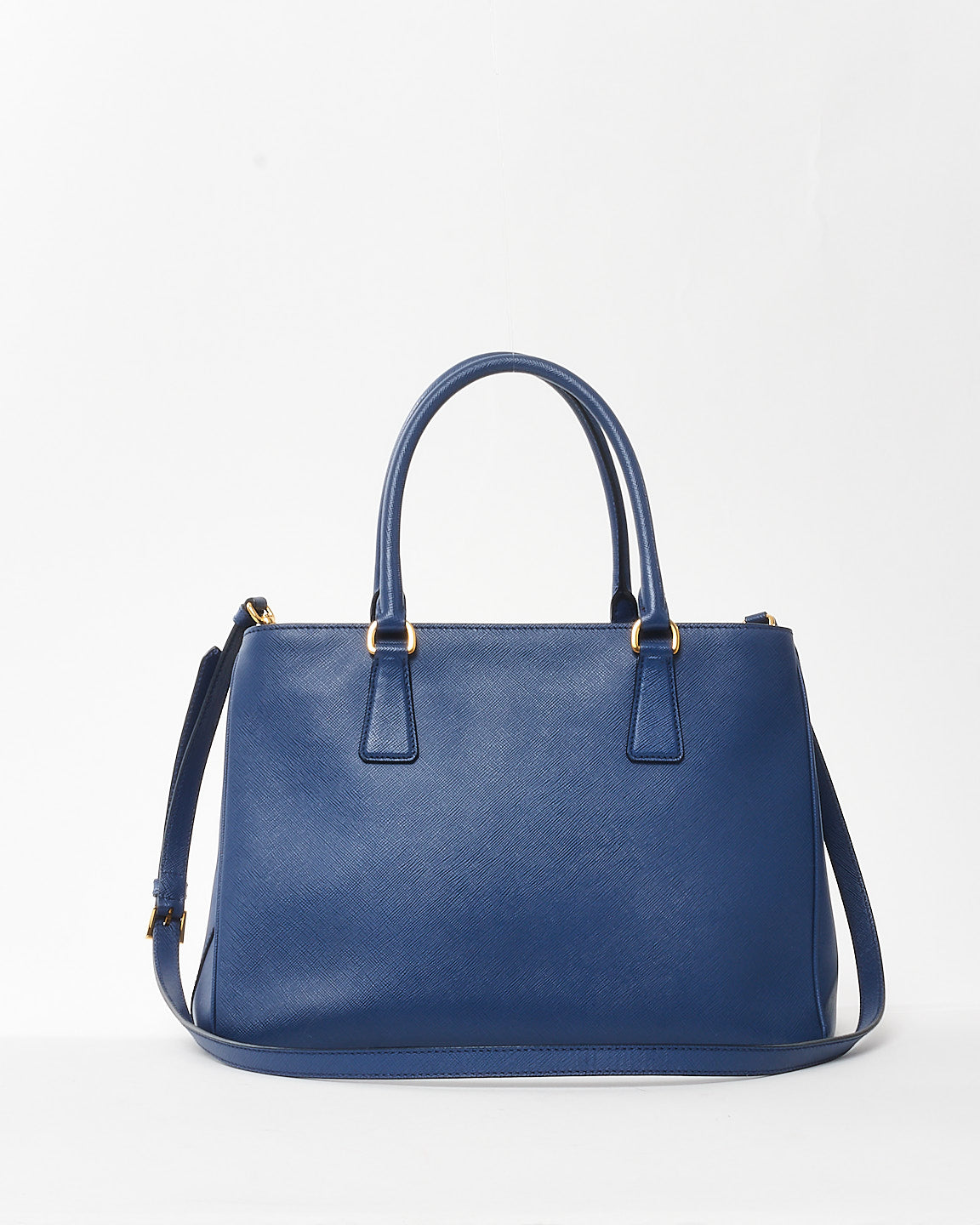 Prada Navy Blue Saffiano Leather Medium Galleria Tote Bag