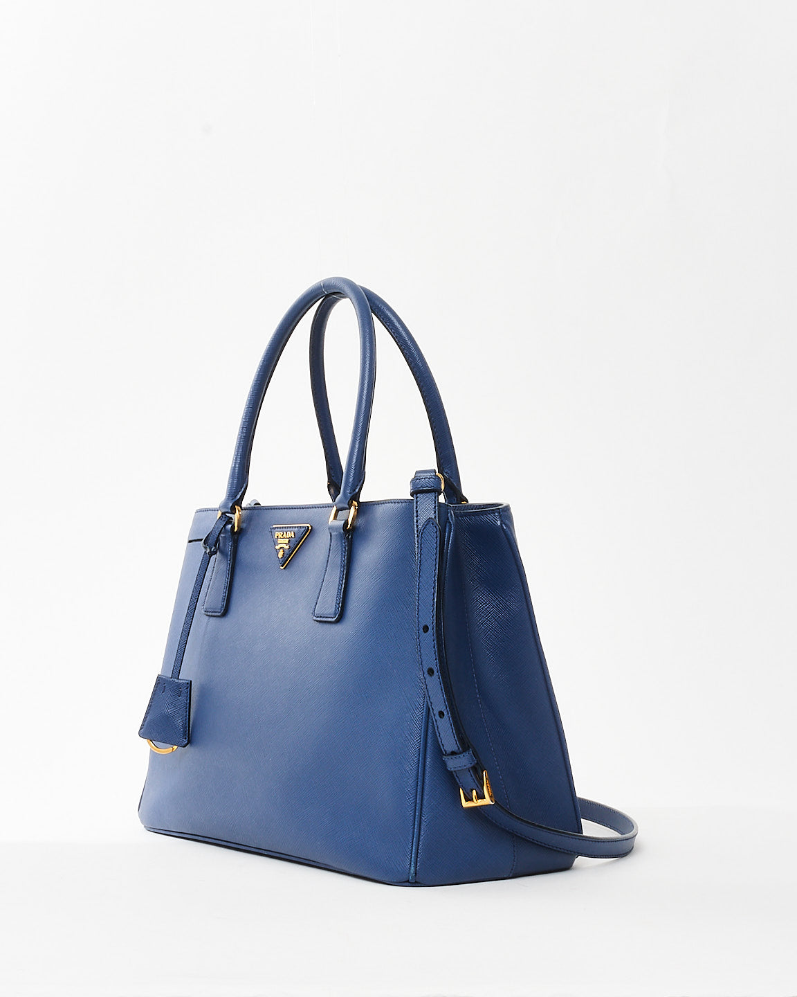 Prada Navy Blue Saffiano Leather Medium Galleria Tote Bag