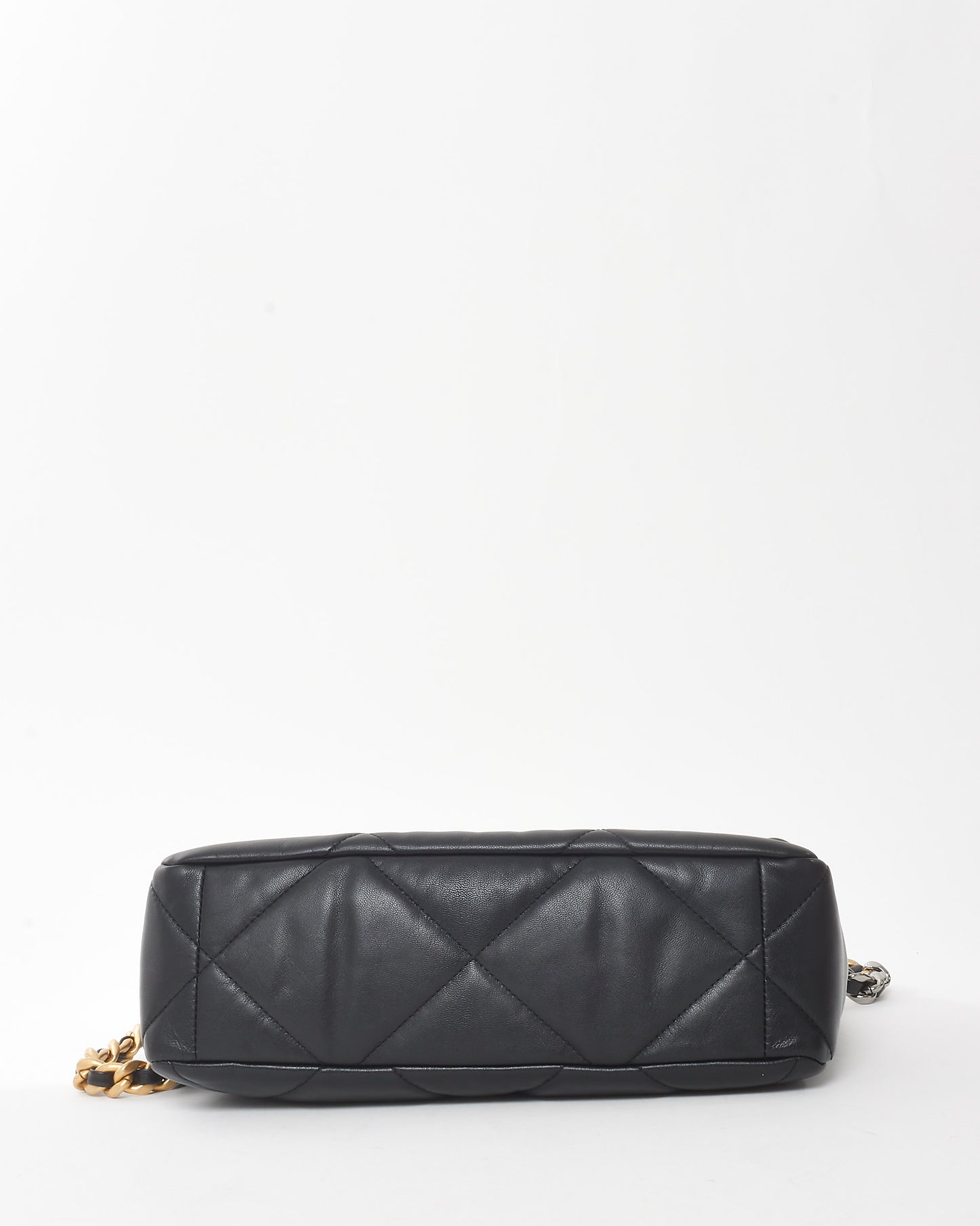 Chanel Black Lambskin Leather Medium Chanel 19 Bag