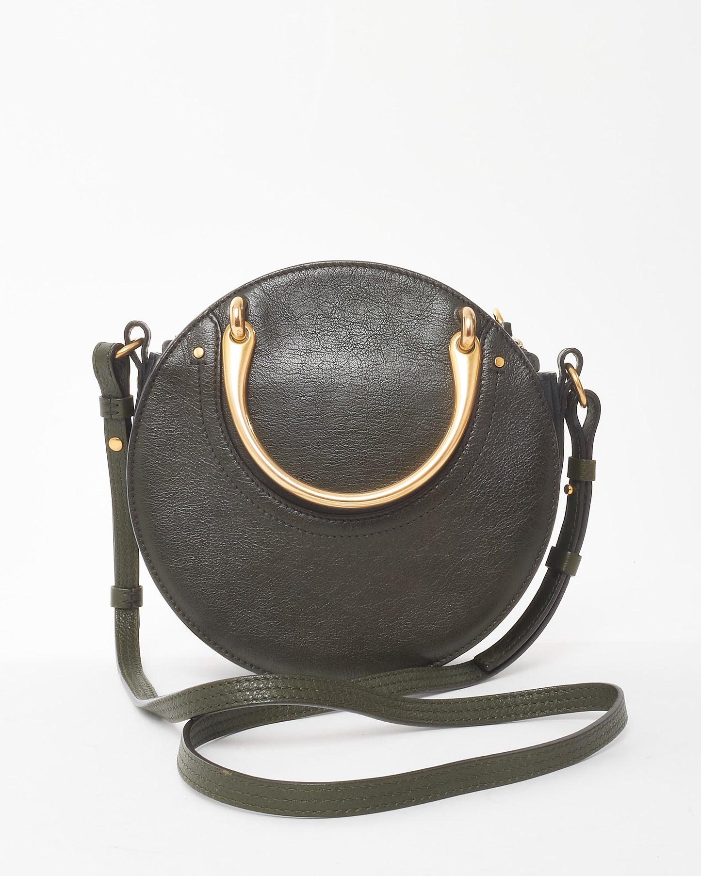 Chloé Green Leather 
Suede Pixie Crossbody Bag