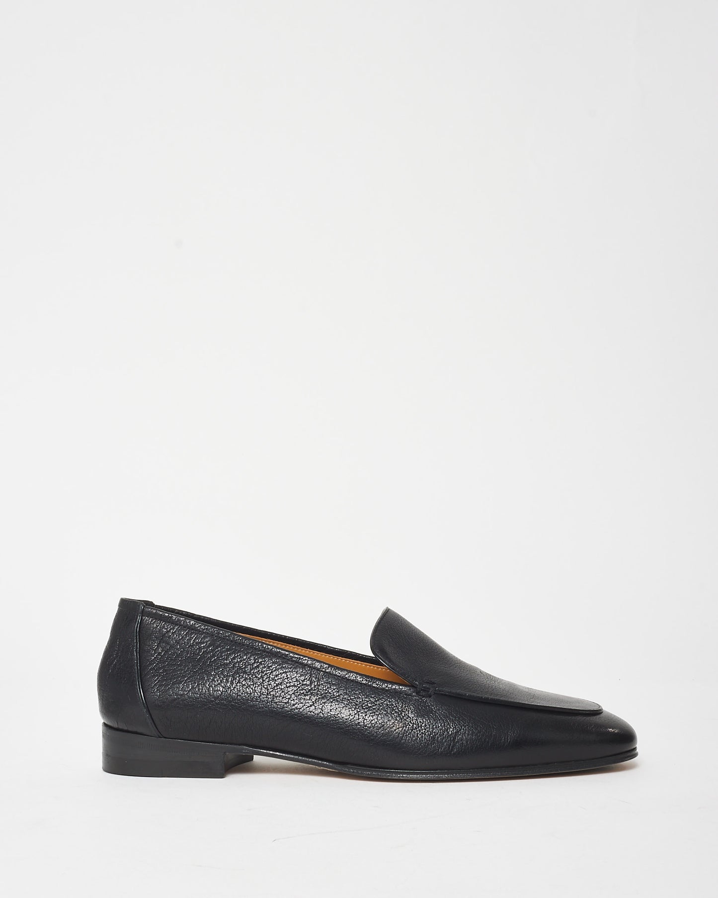 The Row Black Leather Adam Loafers - 38.5