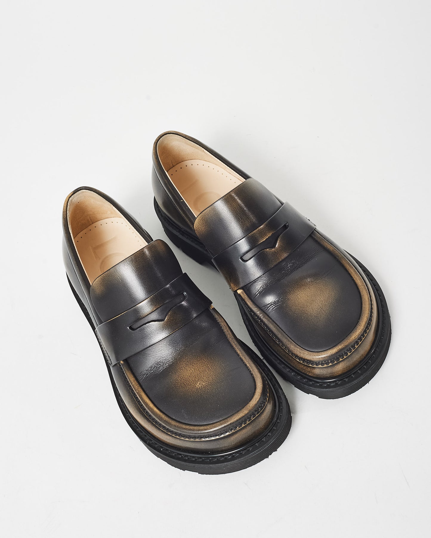 Loewe Brown Leather Blaze Loafer - 36