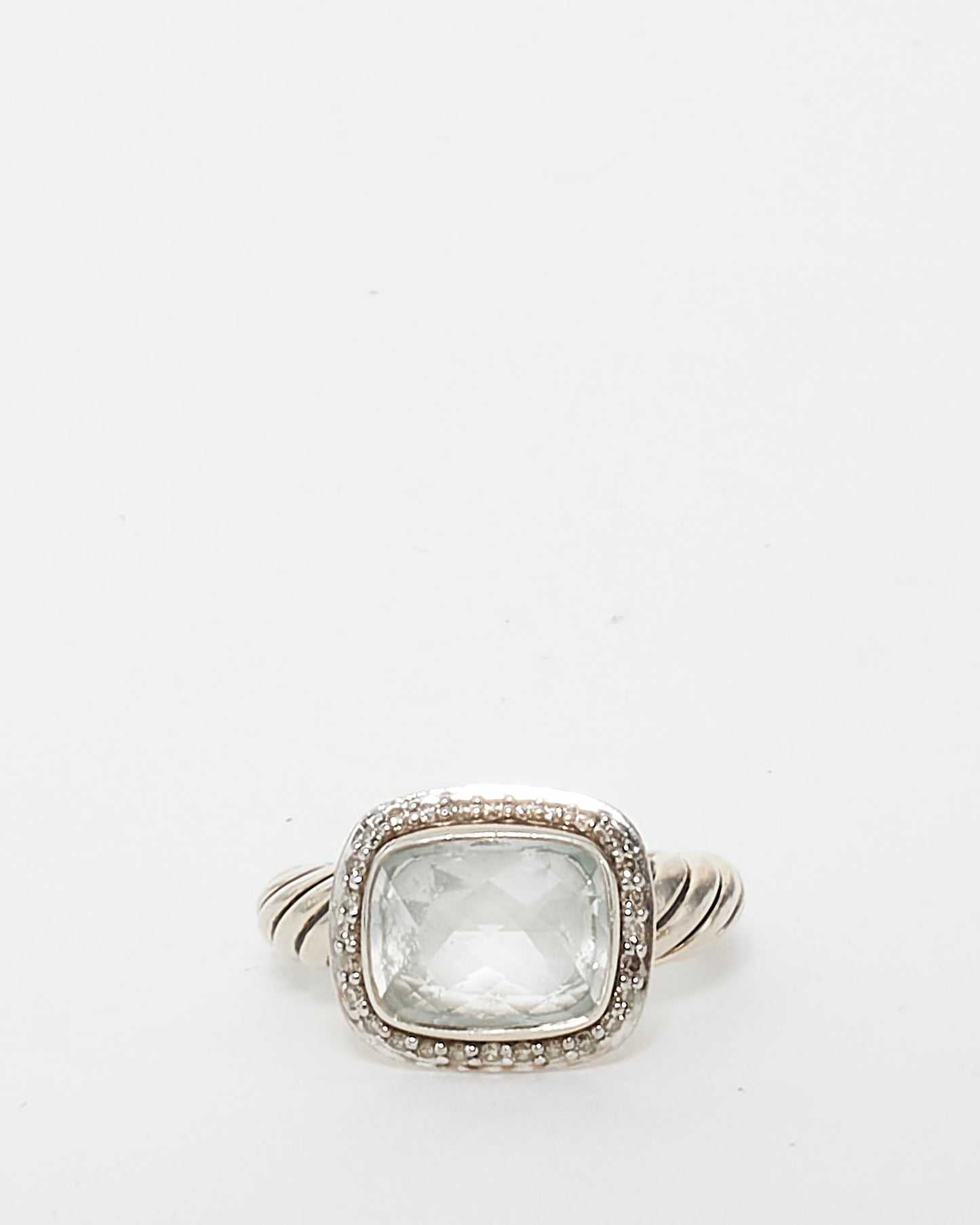 David Yurman Diamond 
Stone Noblesse Cocktail Ring - 5