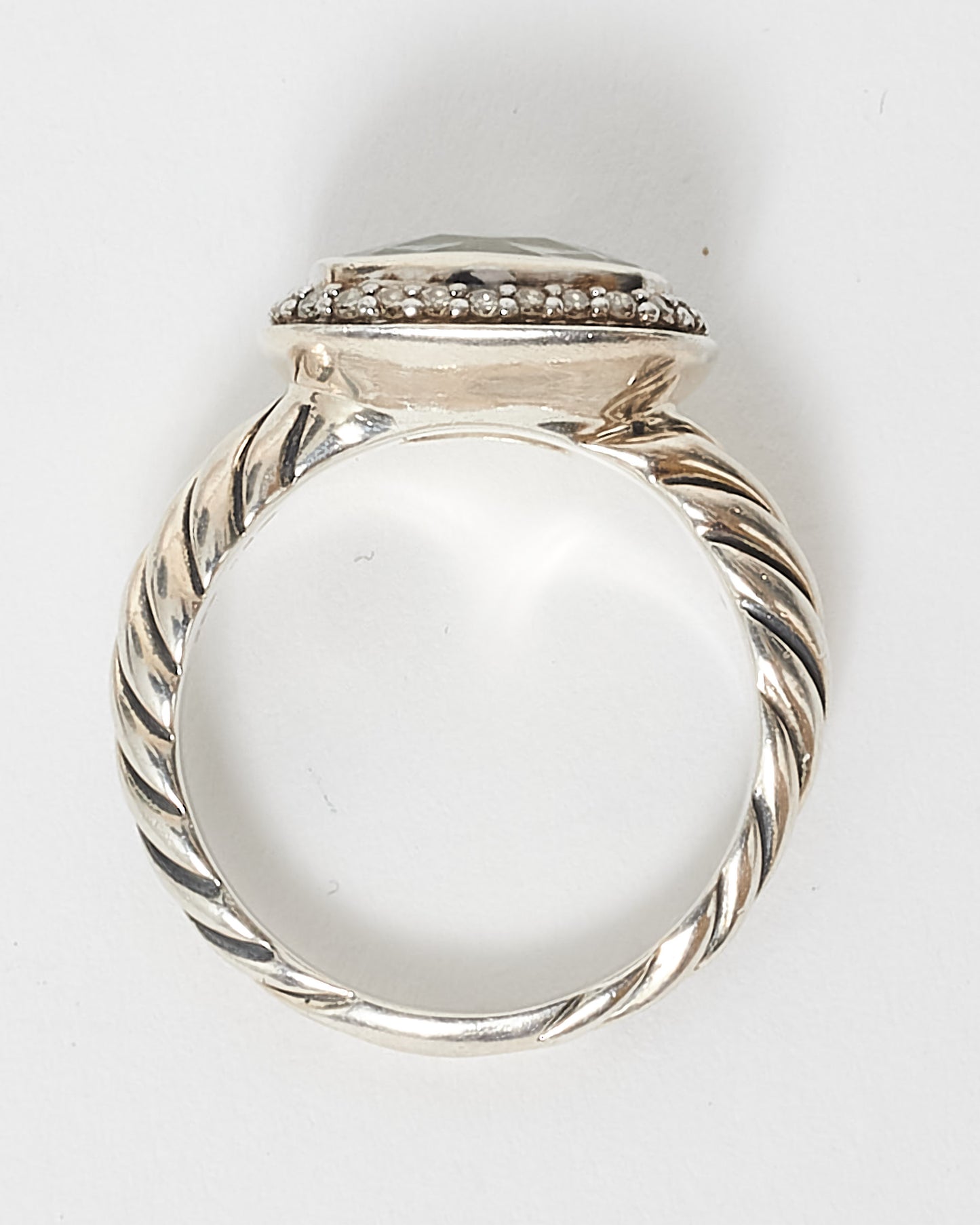 David Yurman Diamond 
Stone Noblesse Cocktail Ring - 5