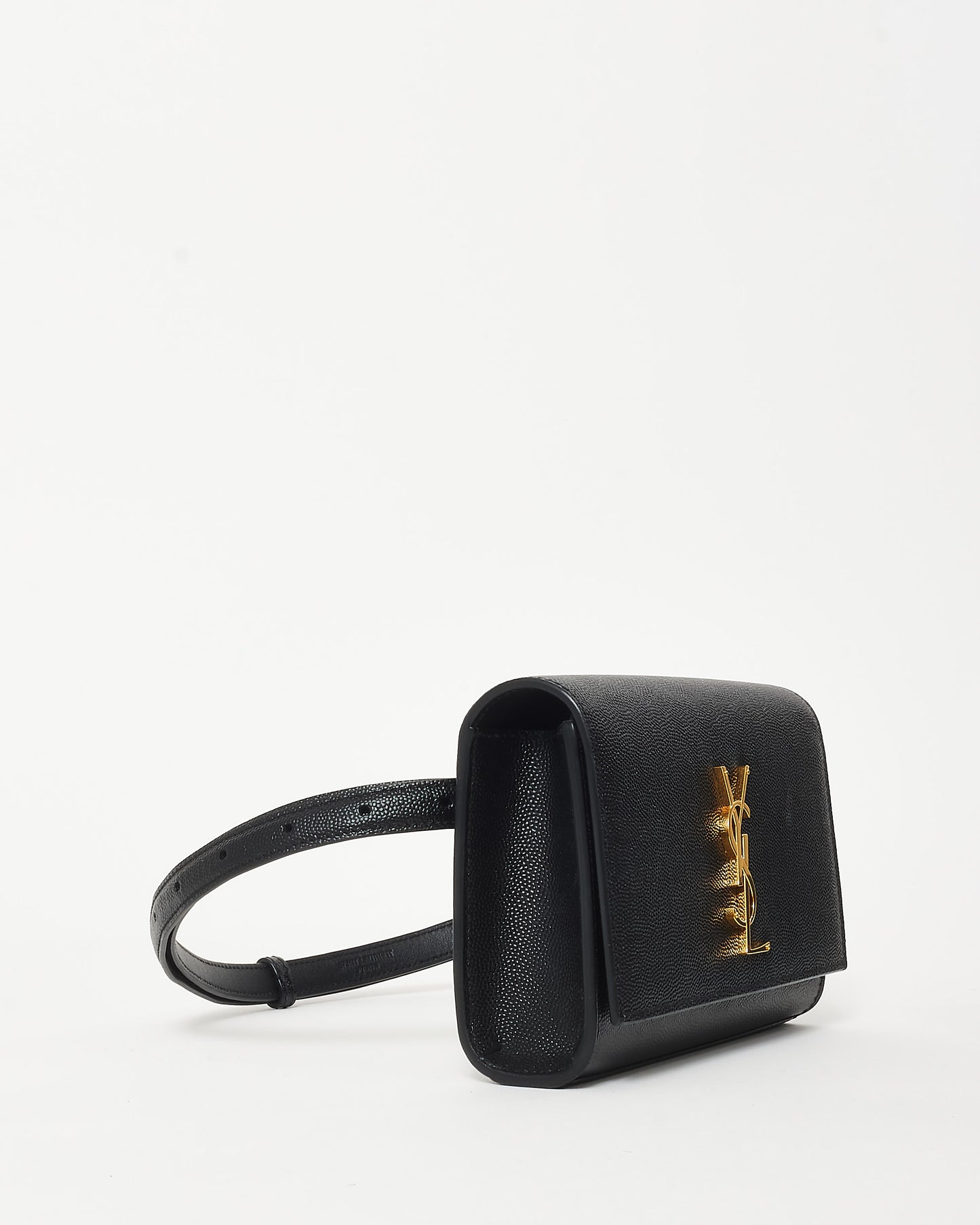 Saint Laurent Black Leather Small Kate Belt Bag GHW