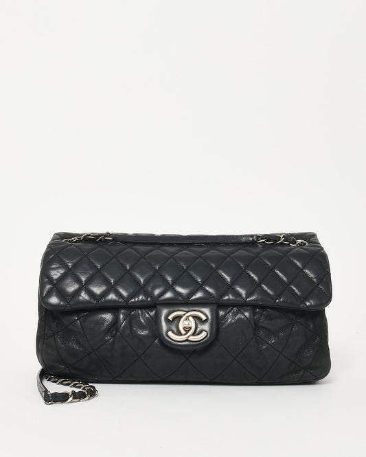 Chanel Black Iridescent Lambskin Chic Quilt Flap Bag