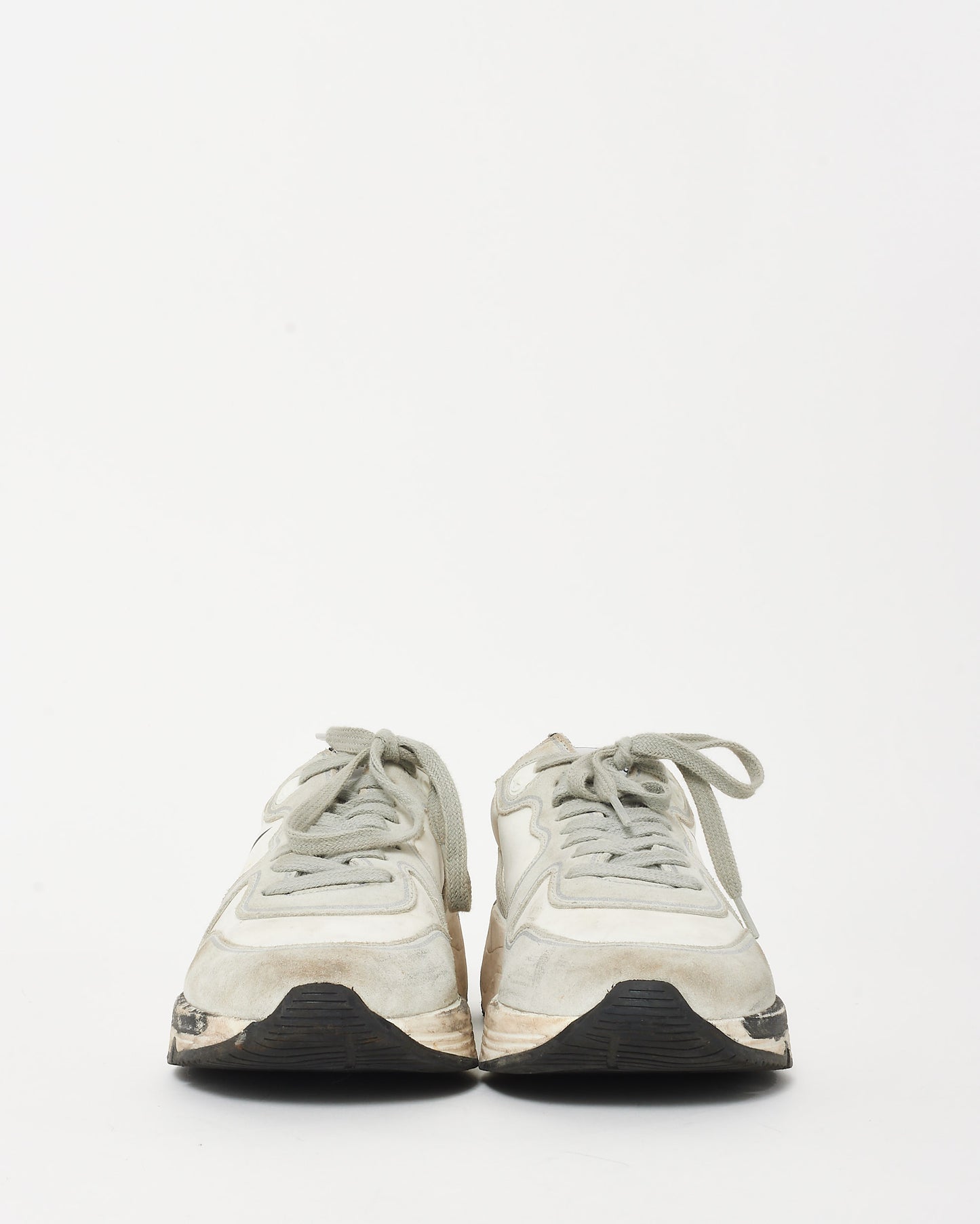 Golden Goose Black Grey 
Yellow Running Sneakers - 37