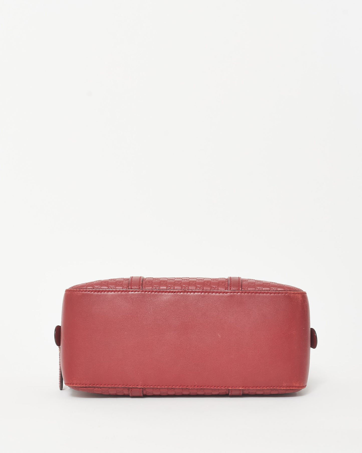 Gucci Red Leather Guccissima Mini Duffle Bag