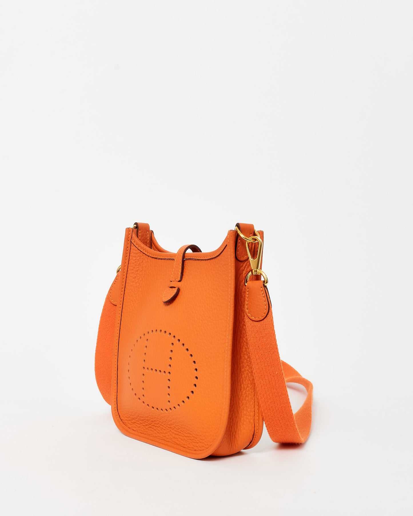 Hermès Orange Leather TPM Evelyne 16