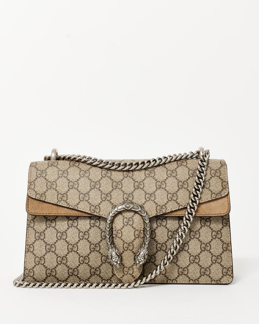 Gucci Monogram Coated Canvas Small Dionysus Shoulder Bag