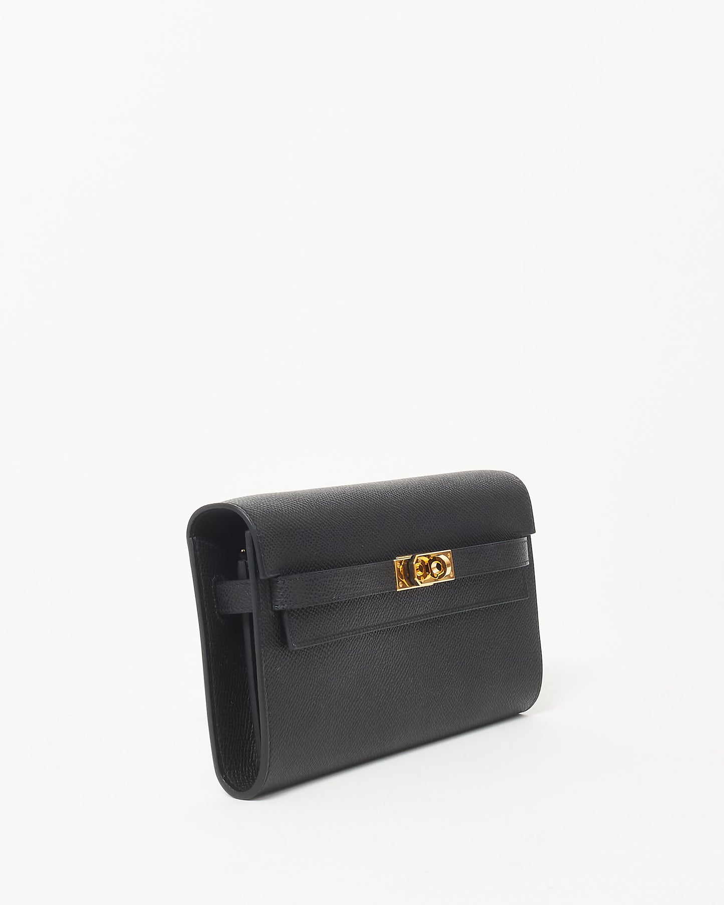 Hermès Black Leather GHW Kelly To Go Crossbody Bag