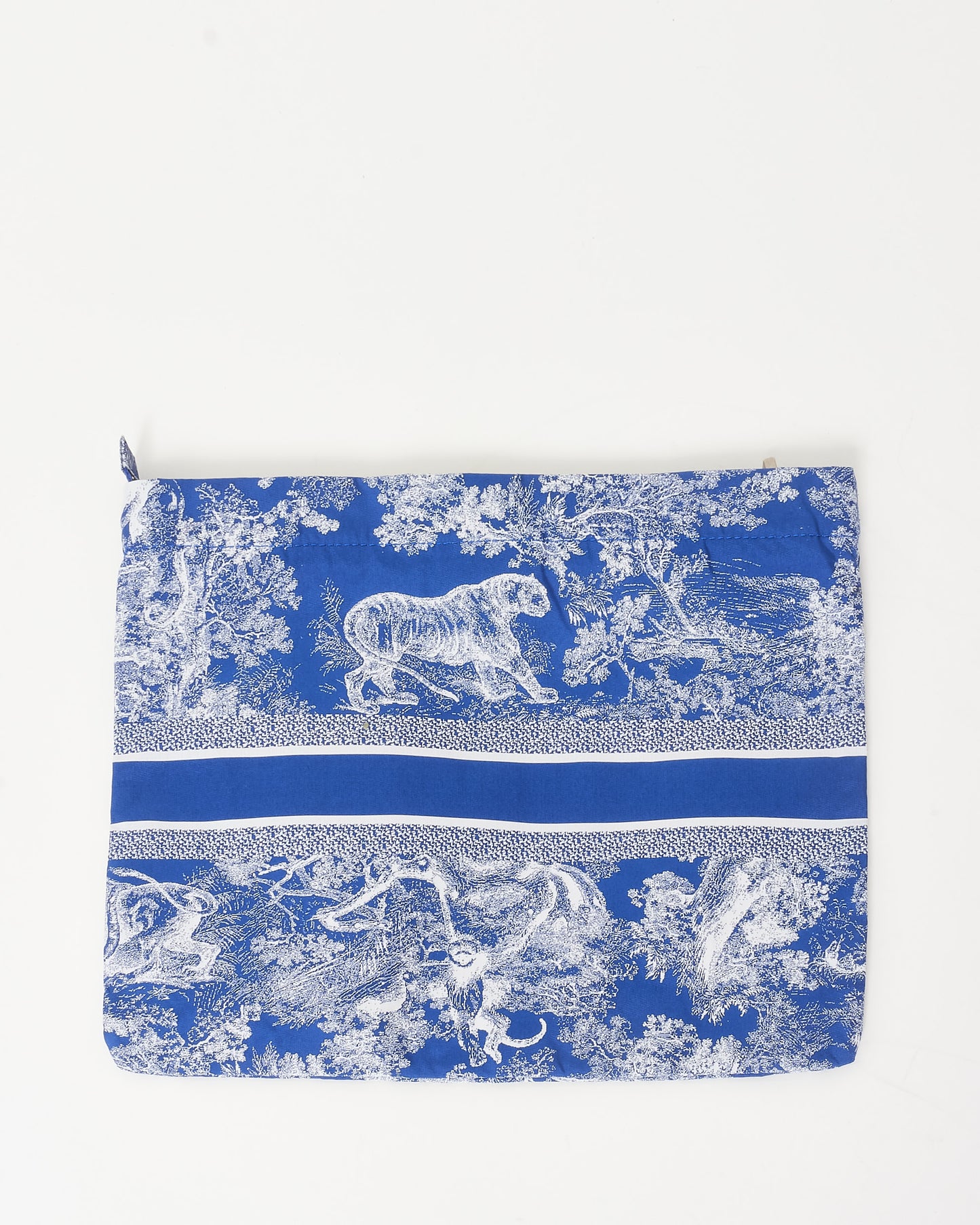 Dior Blue Toile De Jouy Logo Nylon Pouch