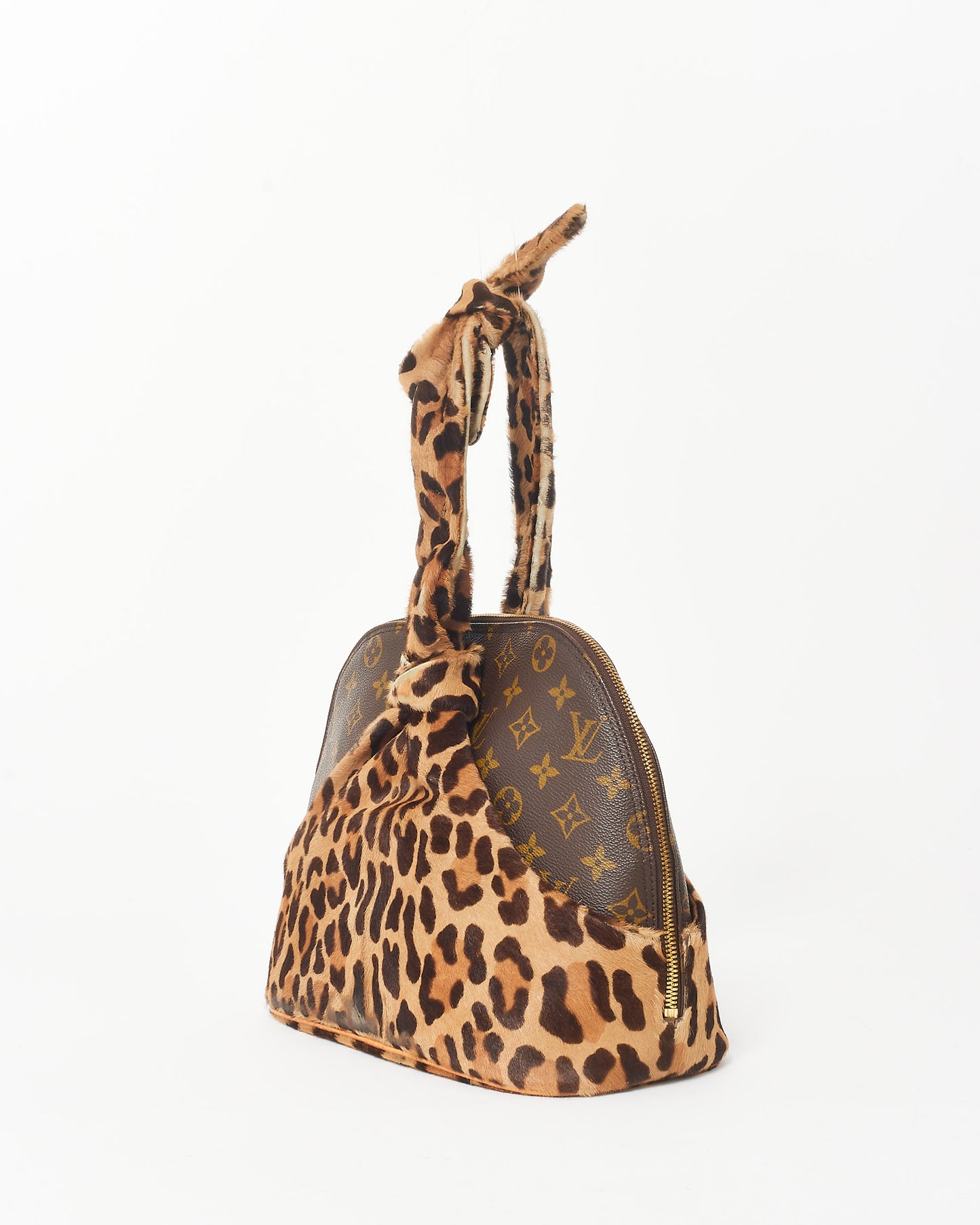 Louis Vuitton x Alaïa Limited Edition Leopard Pony Hair Monogram Alma + Full Set