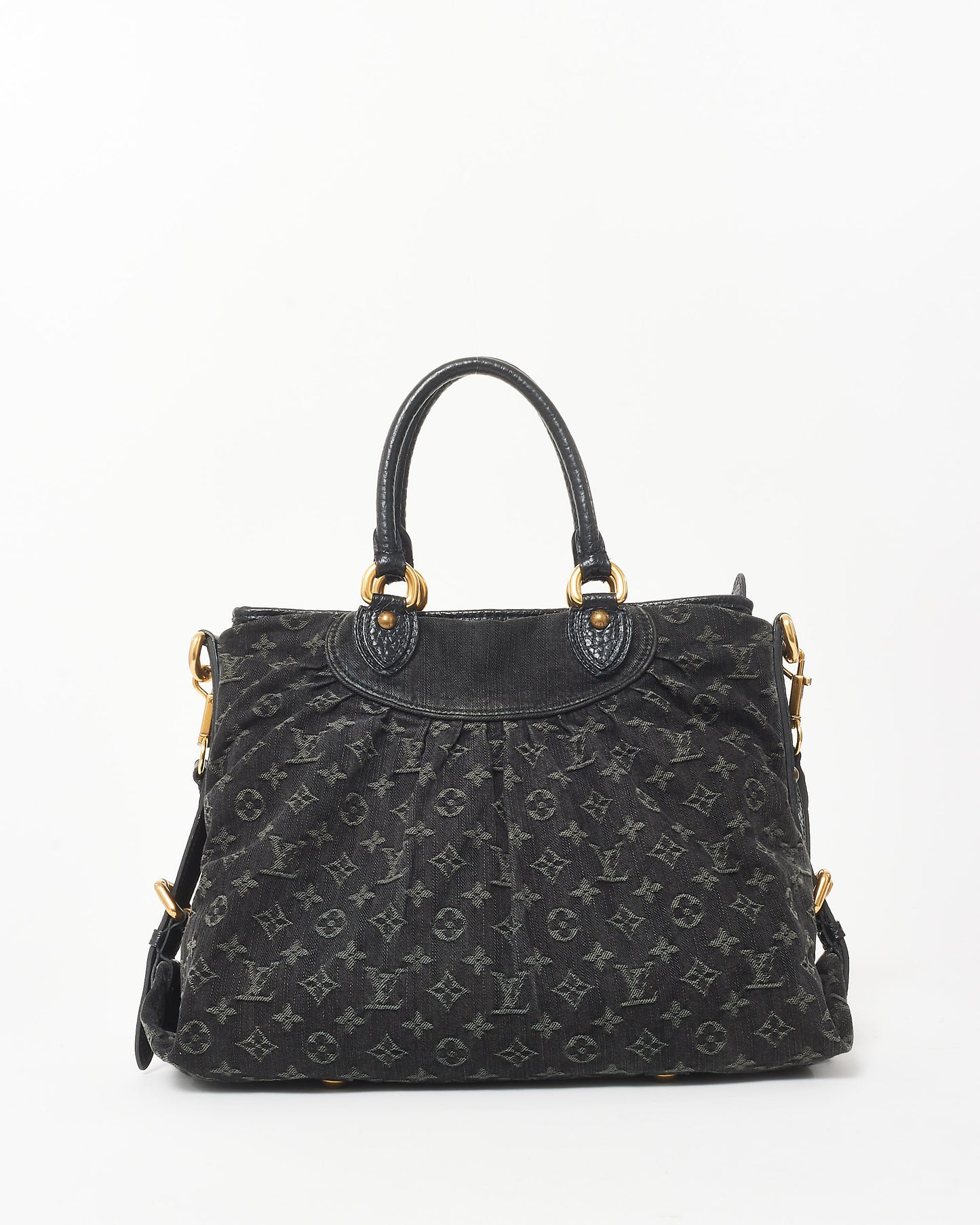 Louis Vuitton Black Denim Monogram Neo Cabby GM Tote Bag