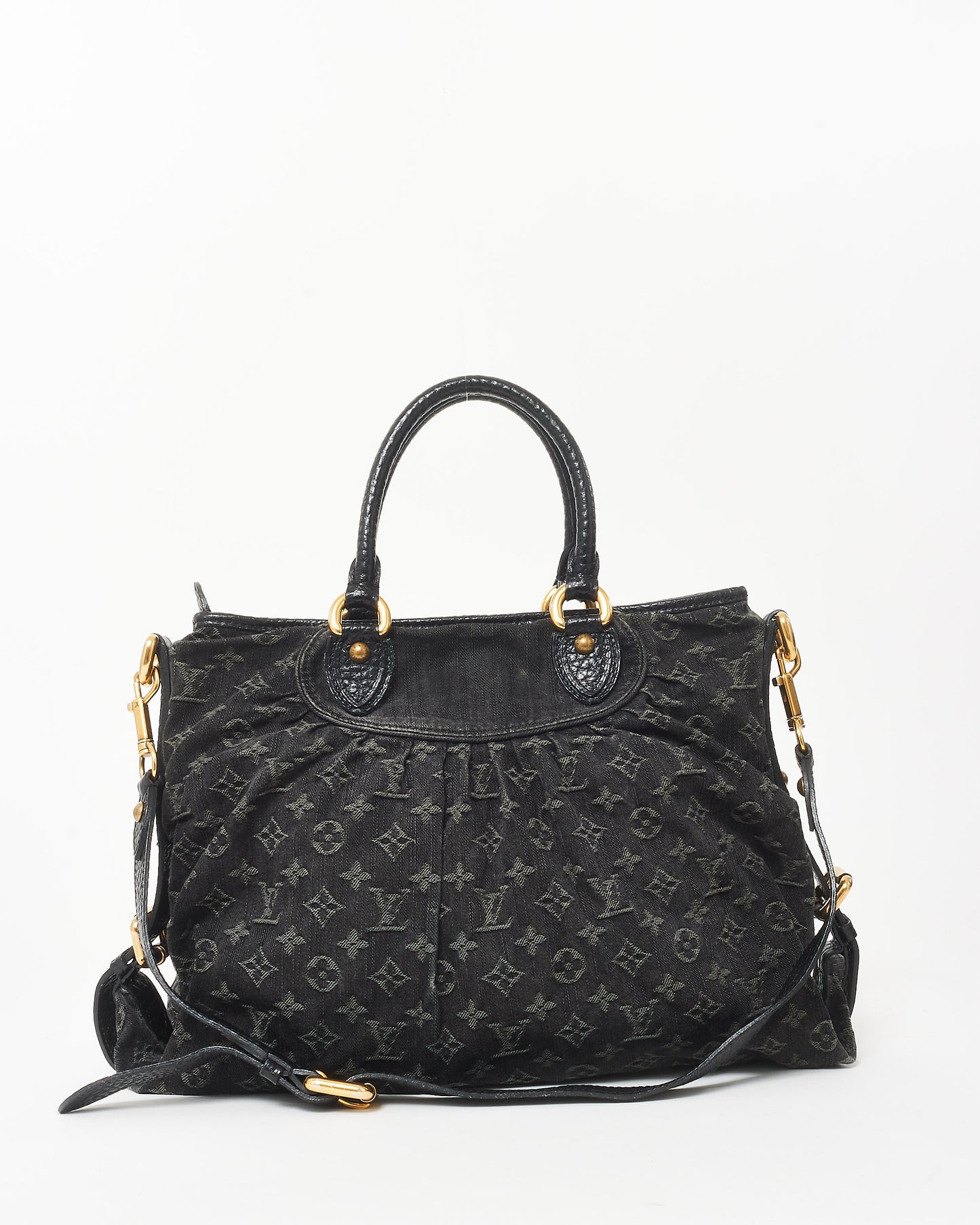 Louis Vuitton Black Denim Monogram Neo Cabby GM Tote Bag