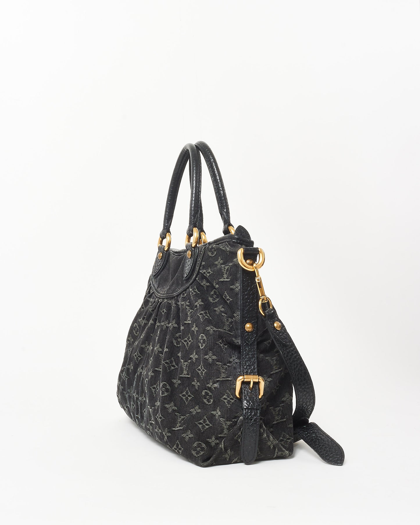 Louis Vuitton Black Denim Monogram Neo Cabby GM Tote Bag