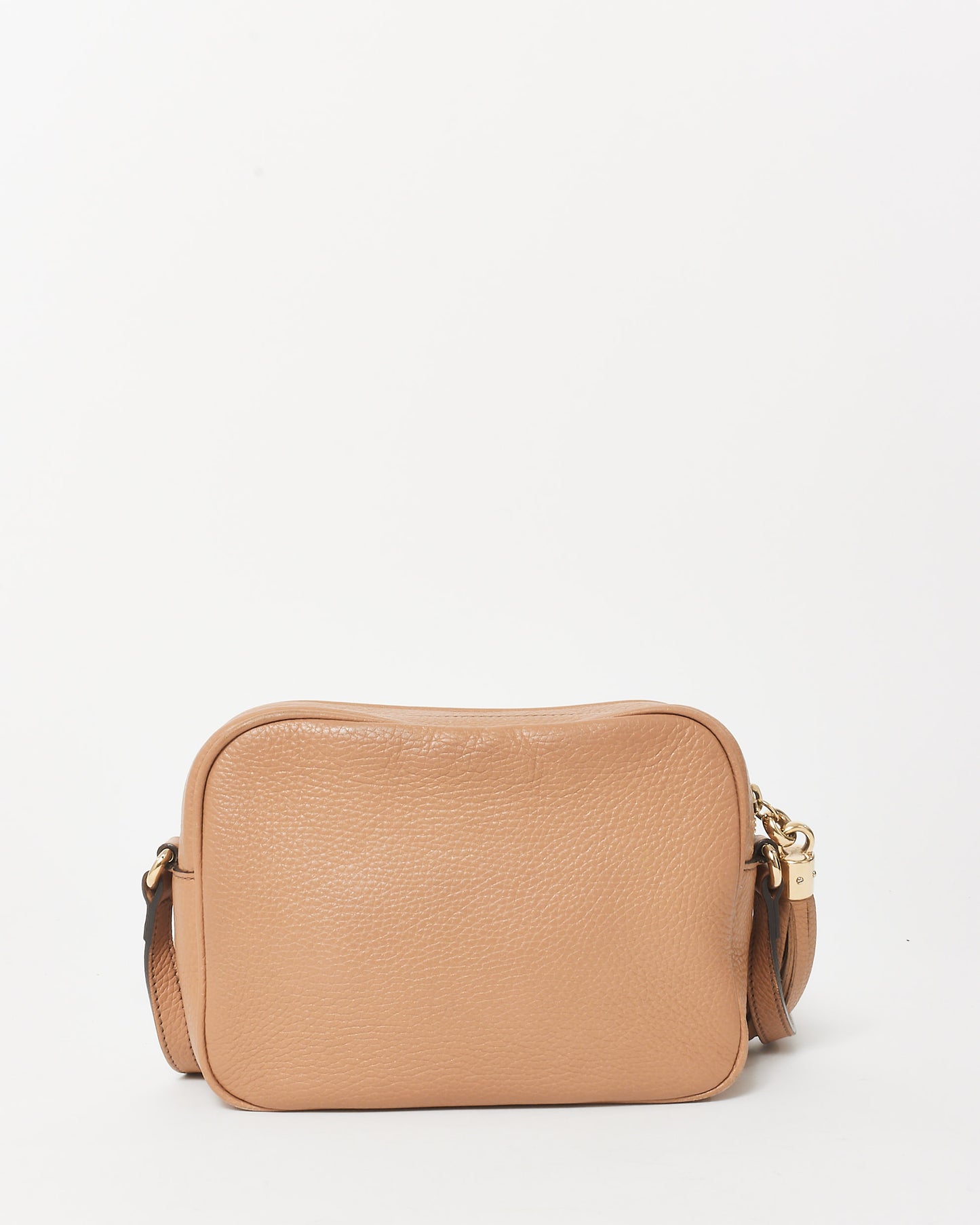 Gucci Beige Leather GG Soho Disco Crossbody Bag