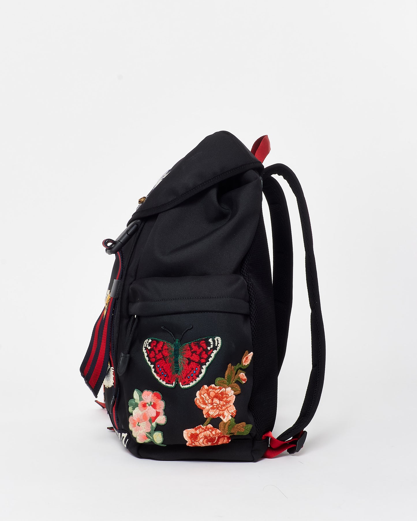 Gucci Black Canvas Embroidered Patch L
Aveugle Par Amour Buckle Backpack