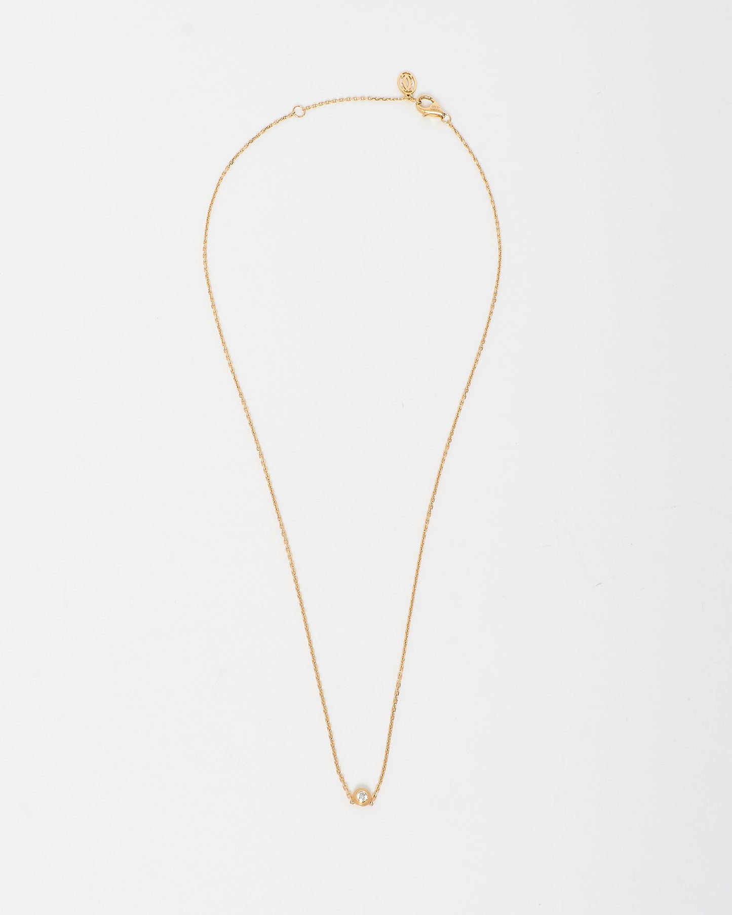 Cartier Yellow Gold 
Diamond Cartier D
Amour Pendant Necklace