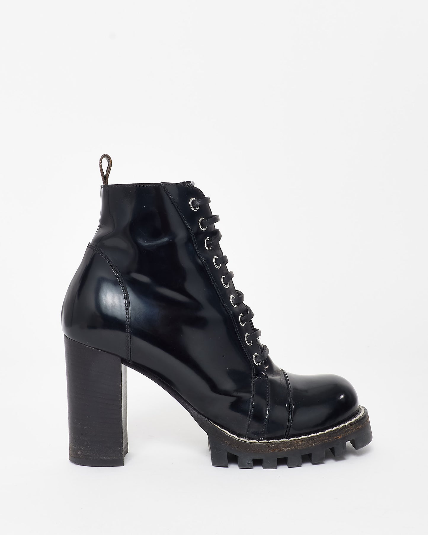 Louis Vuitton Black Calfskin Star Trail Heeled Ankle Boot - 38.5