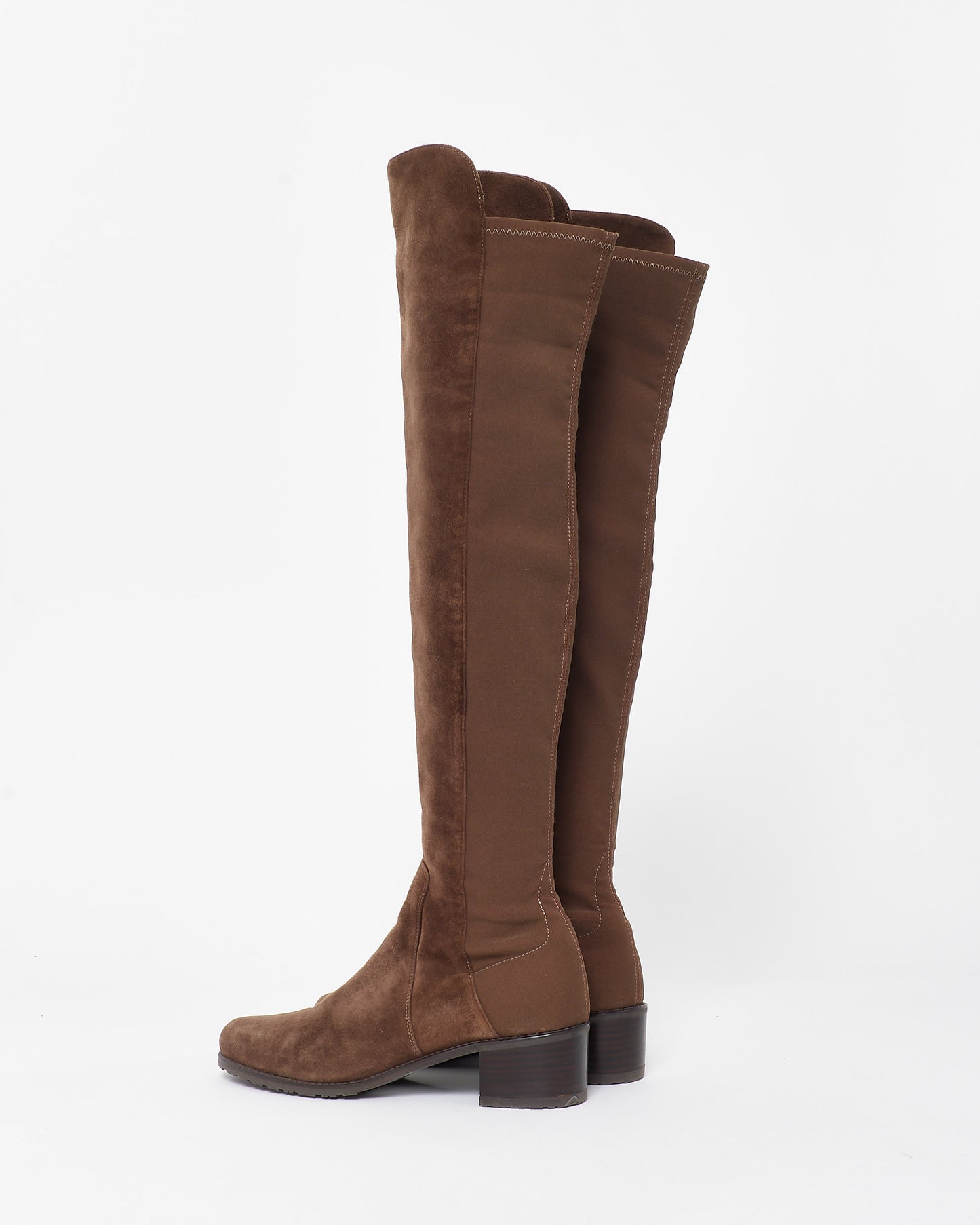 Stuart Weitzman Brown Suede 50/50 Knee-High Boots - 6.5