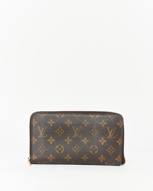 Louis Vuitton Monogram Canvas Zippy Organizer Wallet w/ Initials