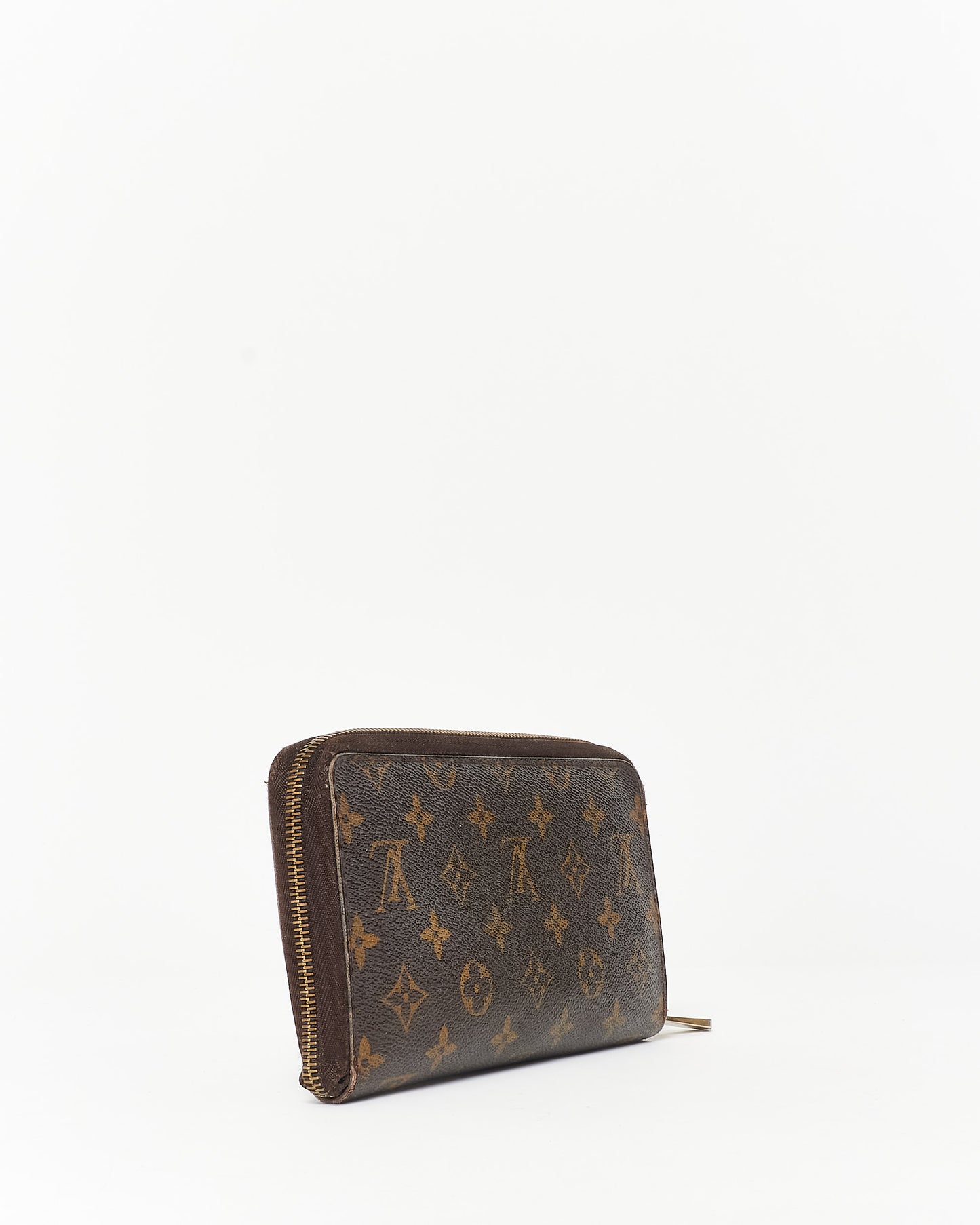 Louis Vuitton Monogram Canvas Zippy Organizer Wallet w/ Initials